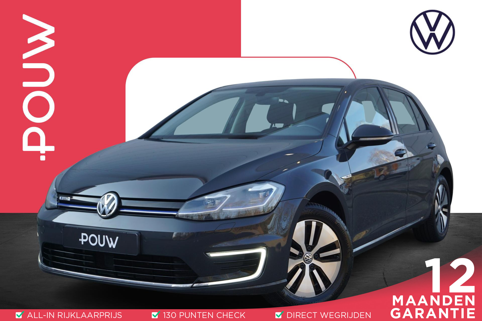 Volkswagen e-Golf 136pk E-DITION | SOH 90% | Navigatie | Stoelverwarming | Warmtepomp