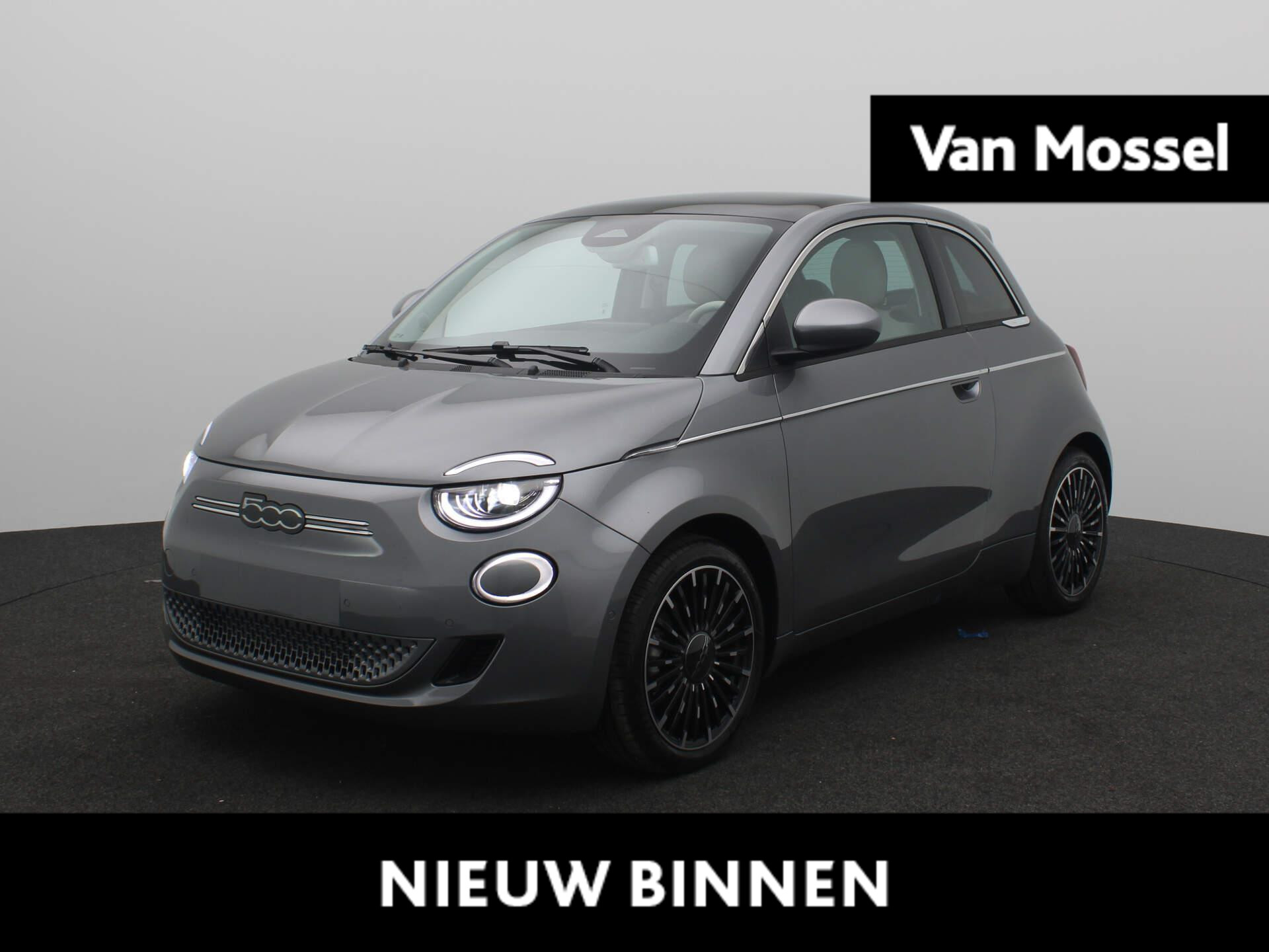 Fiat 500 La Prima 42 kWh | 17'' LM. Velgen | Lederen Stoelbekleding | Parkeercamera Achter | 360 Parkeersensoren |