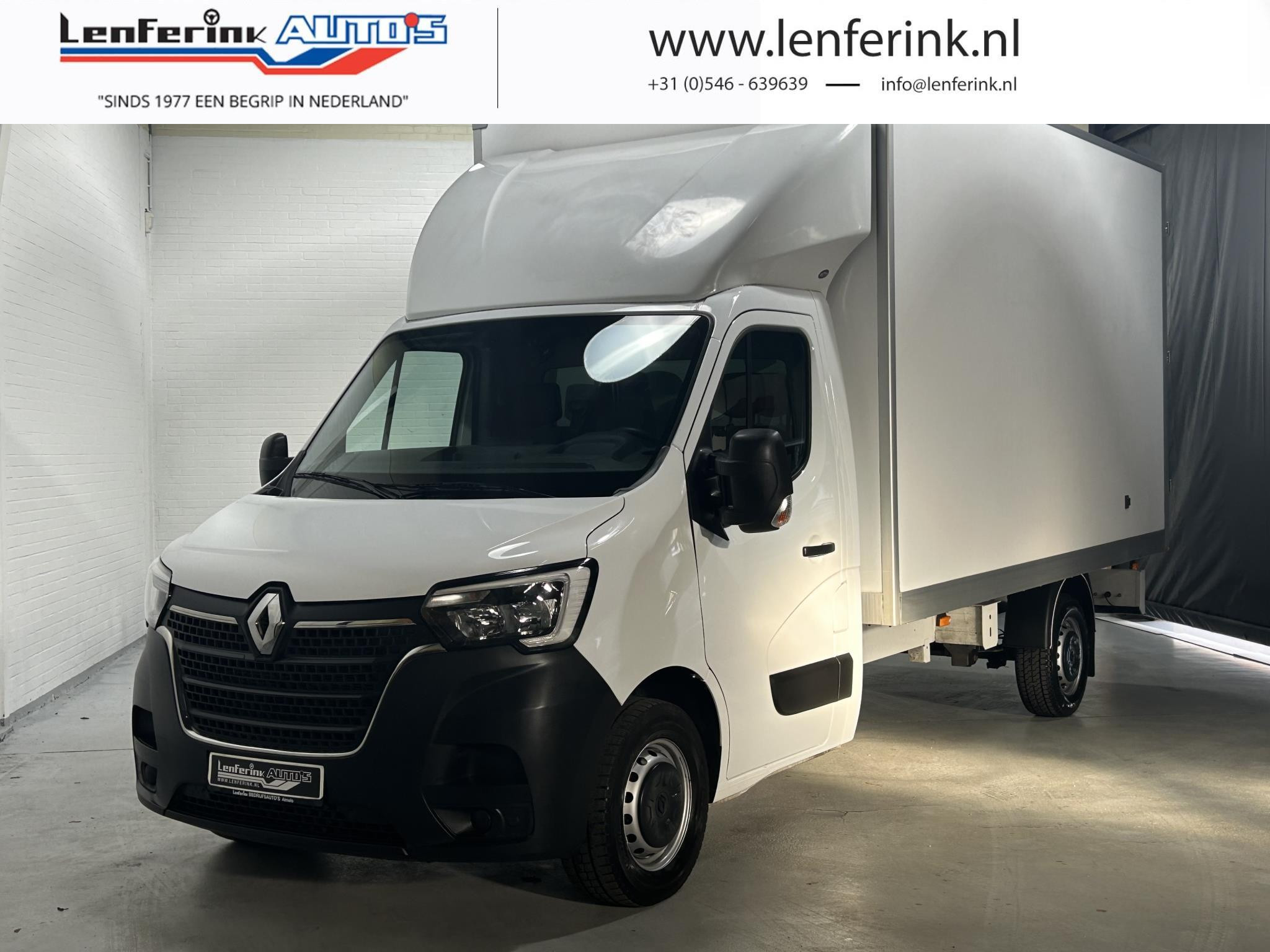 Renault Master 2.3 DCi 165 pk Bakwagen met Deuren / Zijdeur Airco, Camera, LxBxH 415x204x230 cm, 19,5m3, 3-Zits