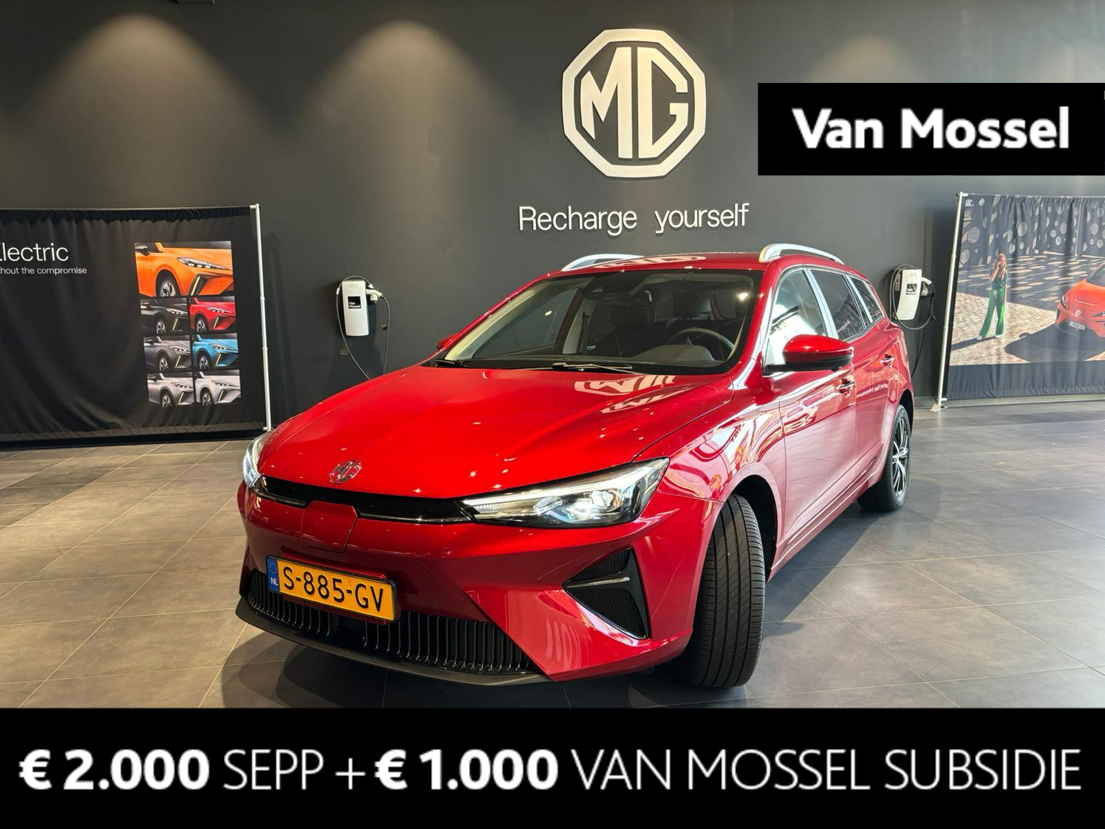 MG 5 Standard Range Luxury 50 kWh | 1e-Eigenaar | Leder | Navi | 360 Camera | Apple CarPlay | Adaptive Cruise Control | Led Koplampen |