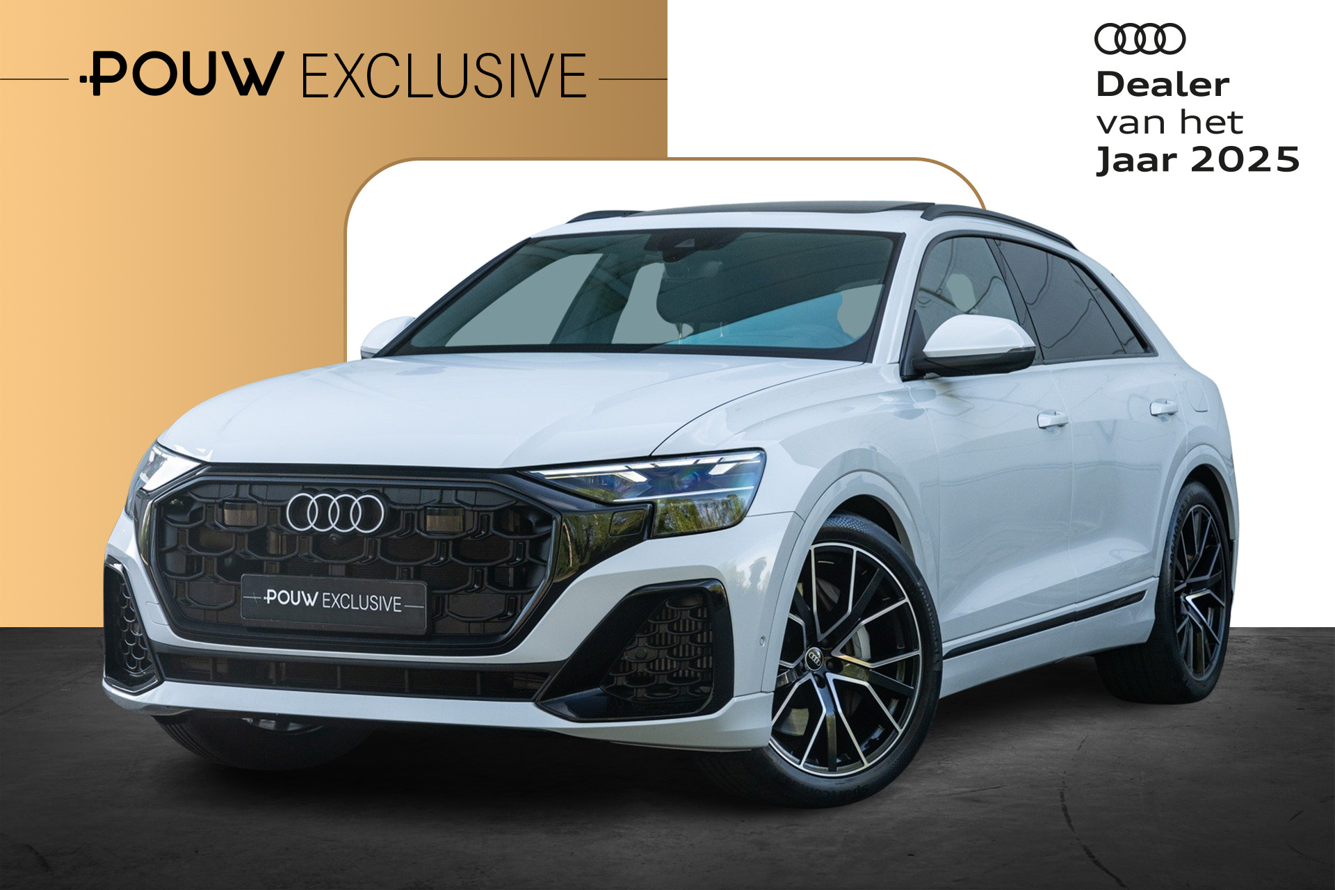 Audi Q8 55 TFSIe 394pk PHEV Quattro Pro Line S | Panoramadak | Vierwielbesturing | Head-up Display | Matrix LED