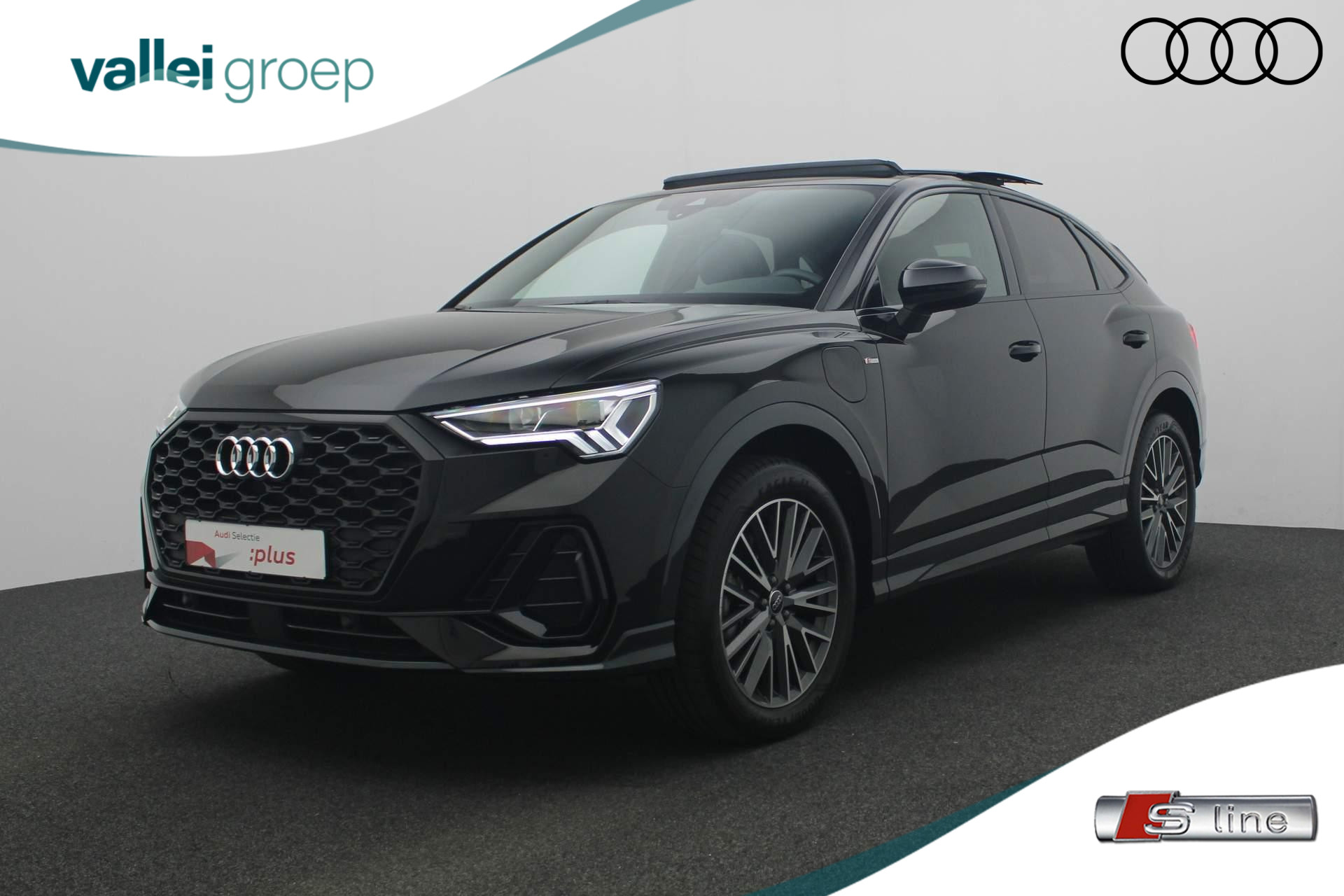 Audi Q3 Sportback 45 TFSI e 245PK S-tronic S Edition / S-Line | Pano | Geheugenstoel | Camera | Navi | Stoelverwarming | ACC | Standkachel | Apple Carplay / Android Auto