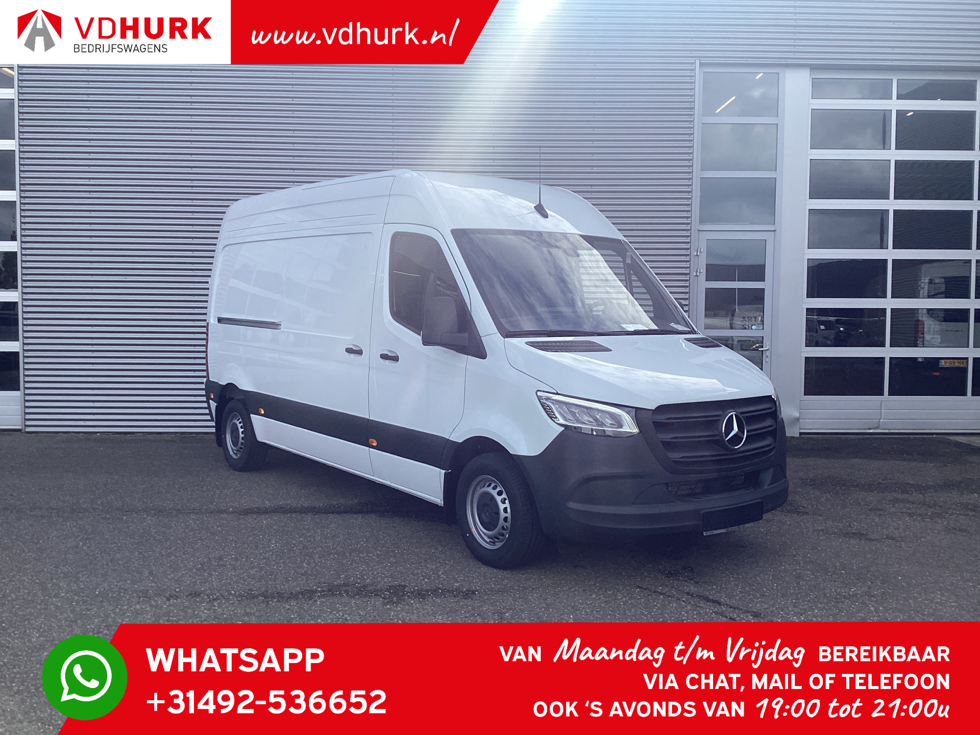 Mercedes-Benz Sprinter Aut. L2H2 LED/ Standkachel/ Stoelverw./ Carplay/ Camera/ Cruise/ Trekhaak/ Airco