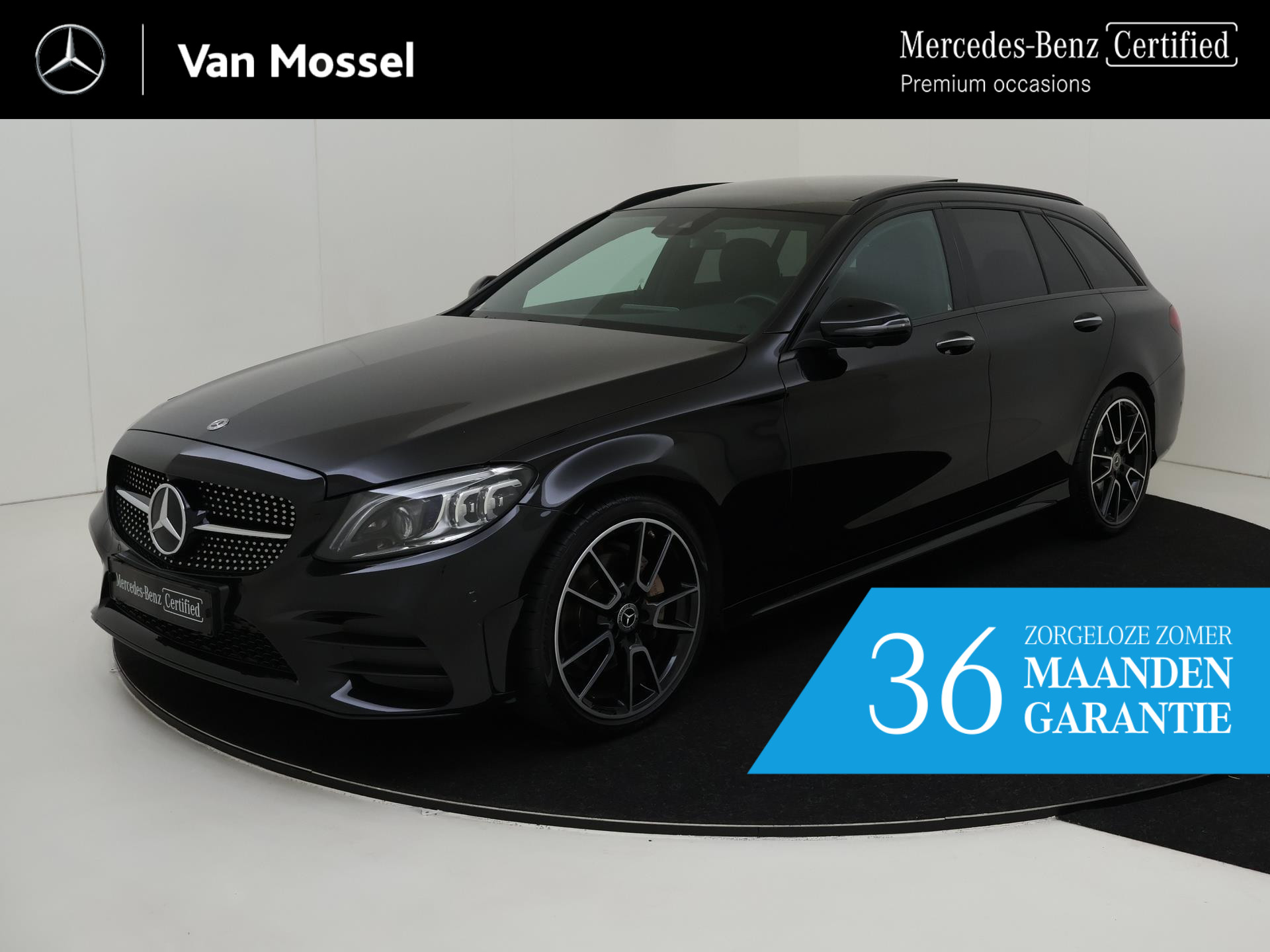 Mercedes-Benz C-Klasse Estate 180 Premium Plus Pack /AMG /Panoramadak  /Leder /Night pakket /19 Inch /360 camera