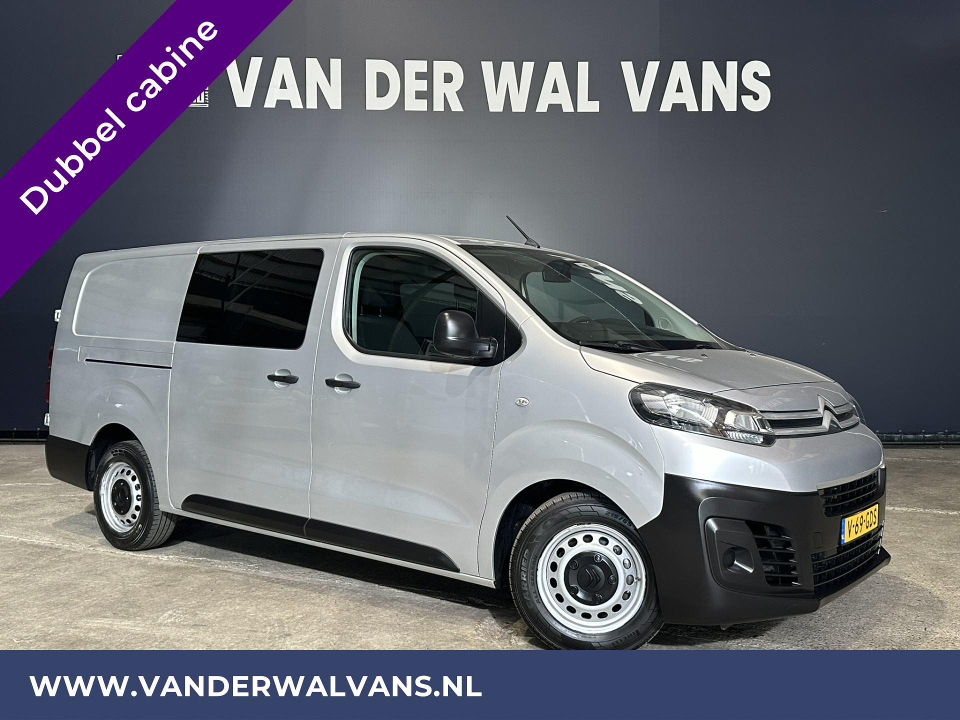 Citroën Jumpy 2.0 BlueHDI *MARGE, GEEN BTW* 123pk L3H1 XL Dubbel cabine Euro6 Airco | Navigatie cruisecontrol, parkeersensoren, 2500kg trekvermogen, apple car play, android