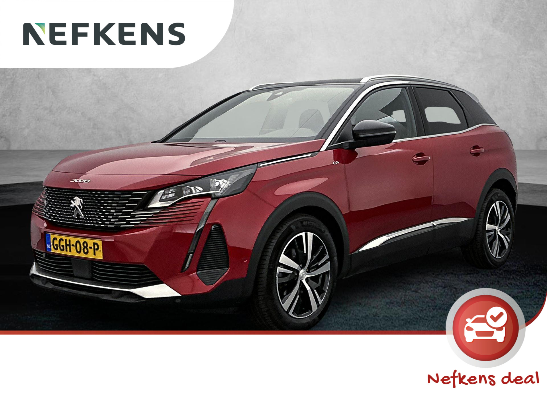 Peugeot 3008 SUV GT 130pk Automaat | Navigatie | Achteruitrijcamera | Full Led koplampen | Adaptieve Cruise Control | Leder/Alcantara | Stoelverwarming | Climate Control | Keyless | Parkeersensoren v+a | Dodehoeksensor | Apple Carplay / Android Auto | Donker getint glas | 18" lichtmetalen velgen |