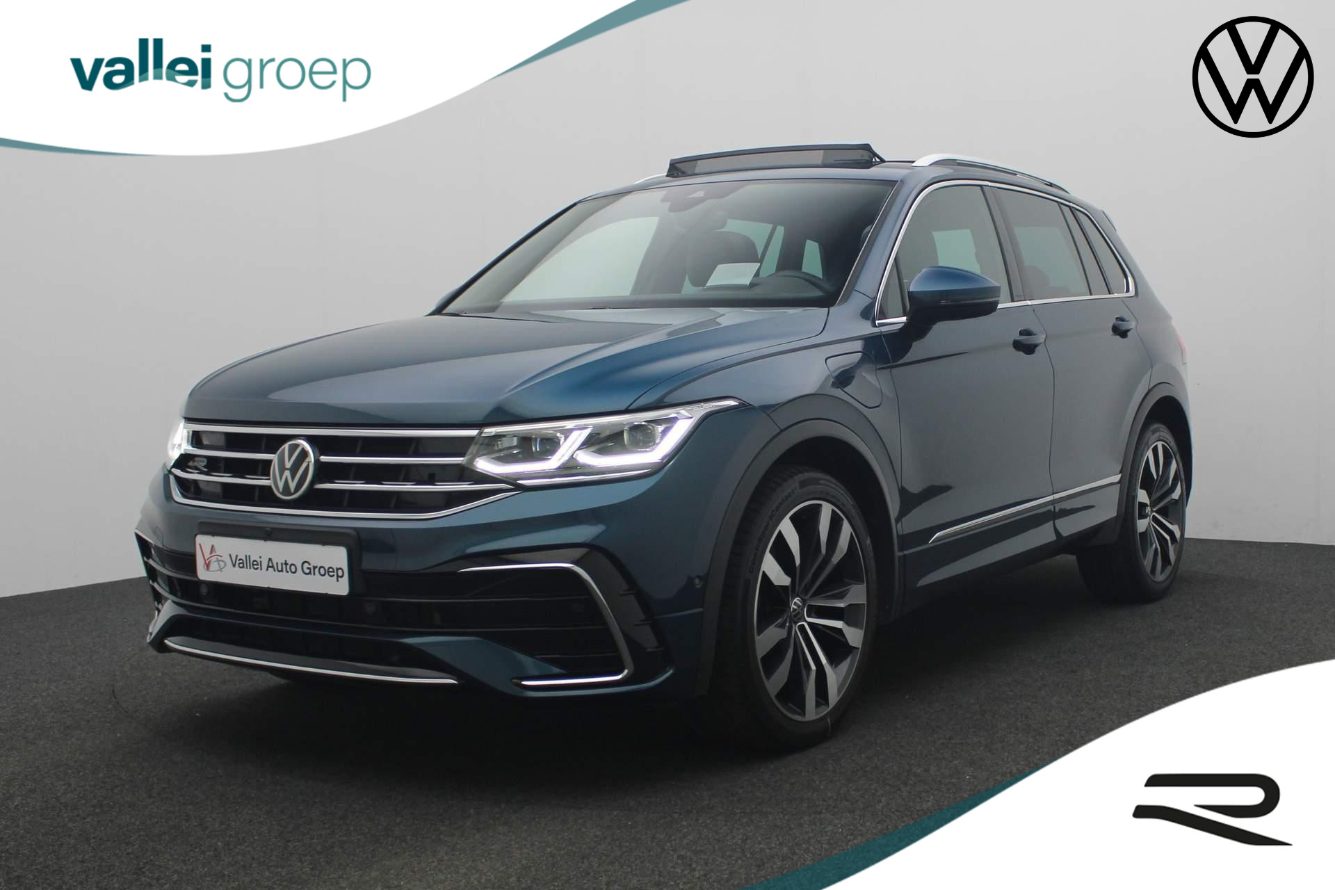 Volkswagen Tiguan 1.4 TSI 245PK DSG eHybrid R-Line Business+ | Pano | Leer | IQ Light | Geheugenstoelen | Stoel-/achterbankverwarming | Navi Discover Pro | Adaptief onderstel | HUD | 360 Camera