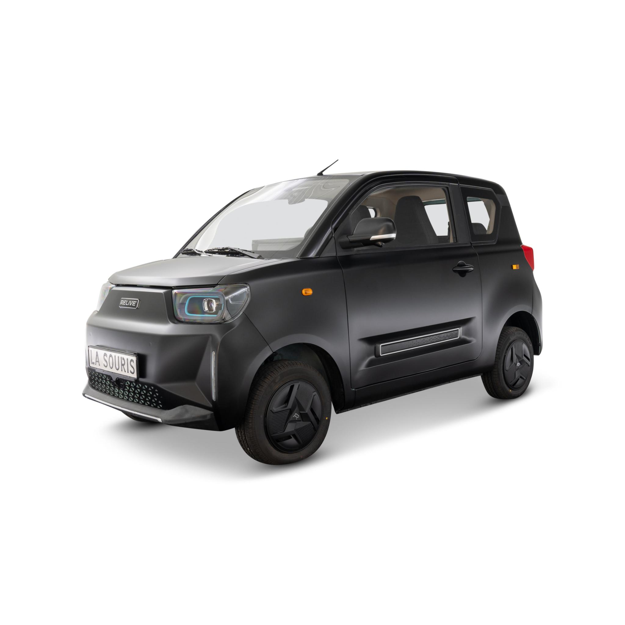 Relive N1 | La Souris | L7e categorie| 360 Camera | 170 KM Range | Screen Mirroring | Airco | Top snelheid 90 KM/H | 4 Persoons uitvoering | Zijruiten | ISOFIX | Wrapuitvoering |
