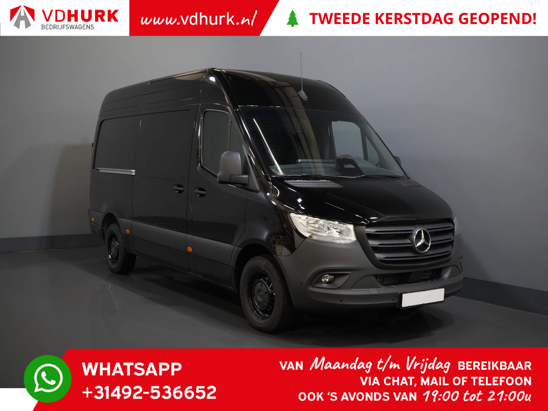 Mercedes-Benz Sprinter 319 CDI Aut. L2H2 3.5t Trekhaak/ MBUX/ Carplay/ Camera/ Cruise/ Gev. Stoel