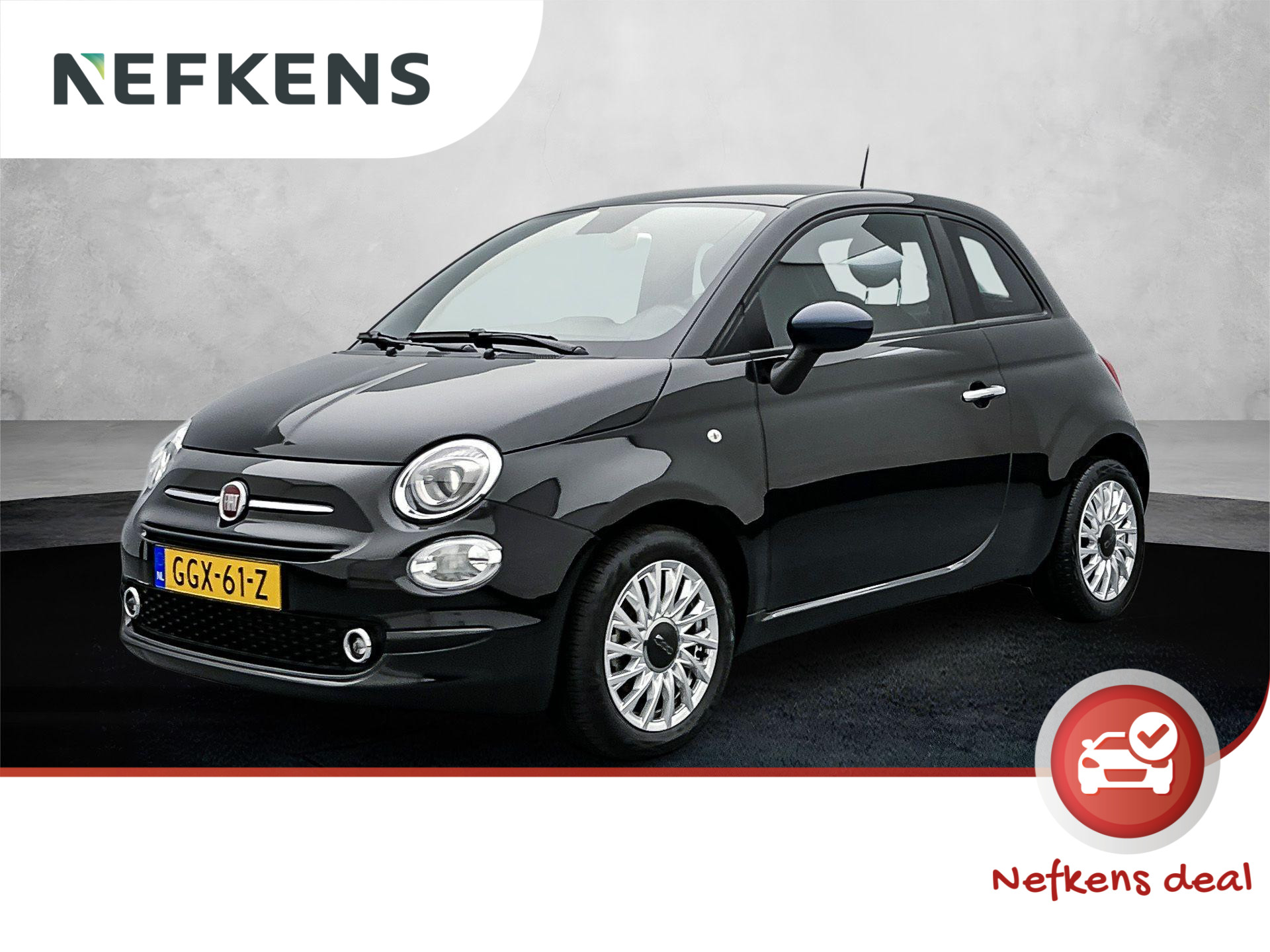 Fiat 500 Dolcevita 70 pk | Navigatie via Apple Carplay/Android Auto | Parkeersensoren Achter | Airco | Cruise Control | Start/Stop Systeem | LED Dagrijverlichting | DAB Ontvanger | 16" Lichtmetalen Velgen |