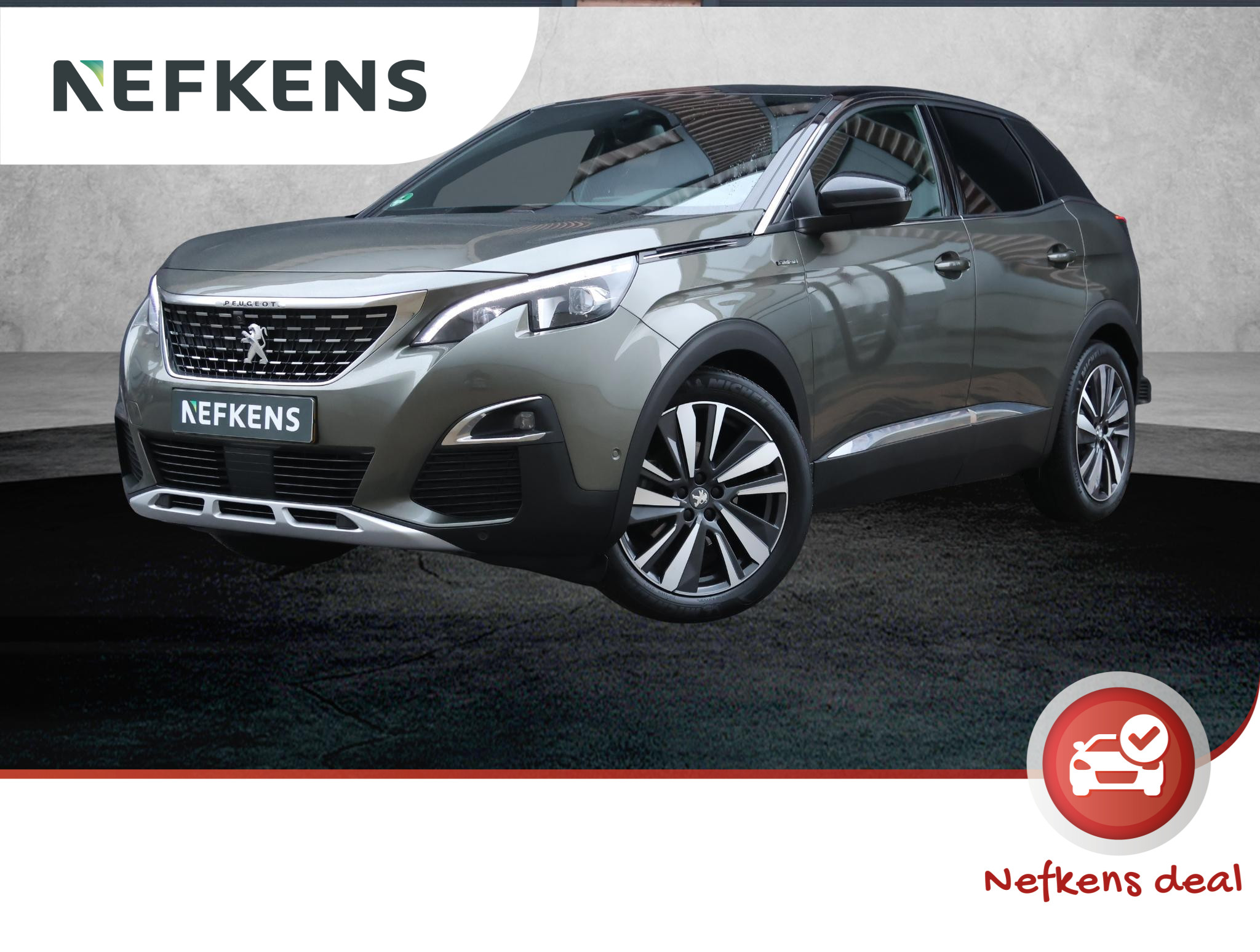 Peugeot 3008 130pk HDi GT Line (1ste eig./T.haak/Camera/LED/19"LMV/NAV./Electr.klep)