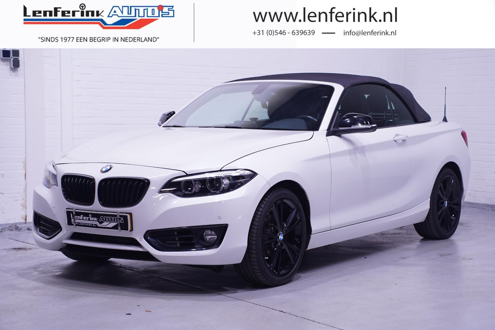 BMW 2 Serie Cabrio 218d Sportline Navi Sportstoelen Clima Cruise Led koplampen