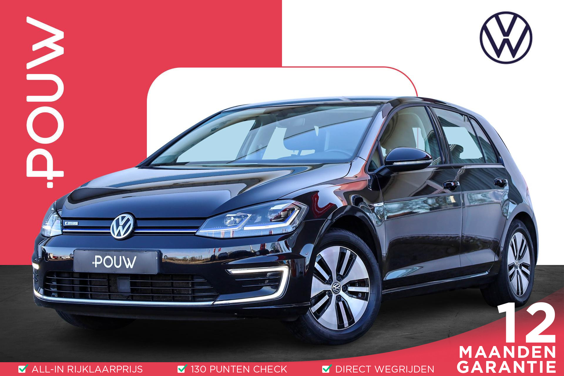 Volkswagen e-Golf 136pk E-DITION | SoH 96% | Climate Control | Cruise Control Adaptief | Navigatie