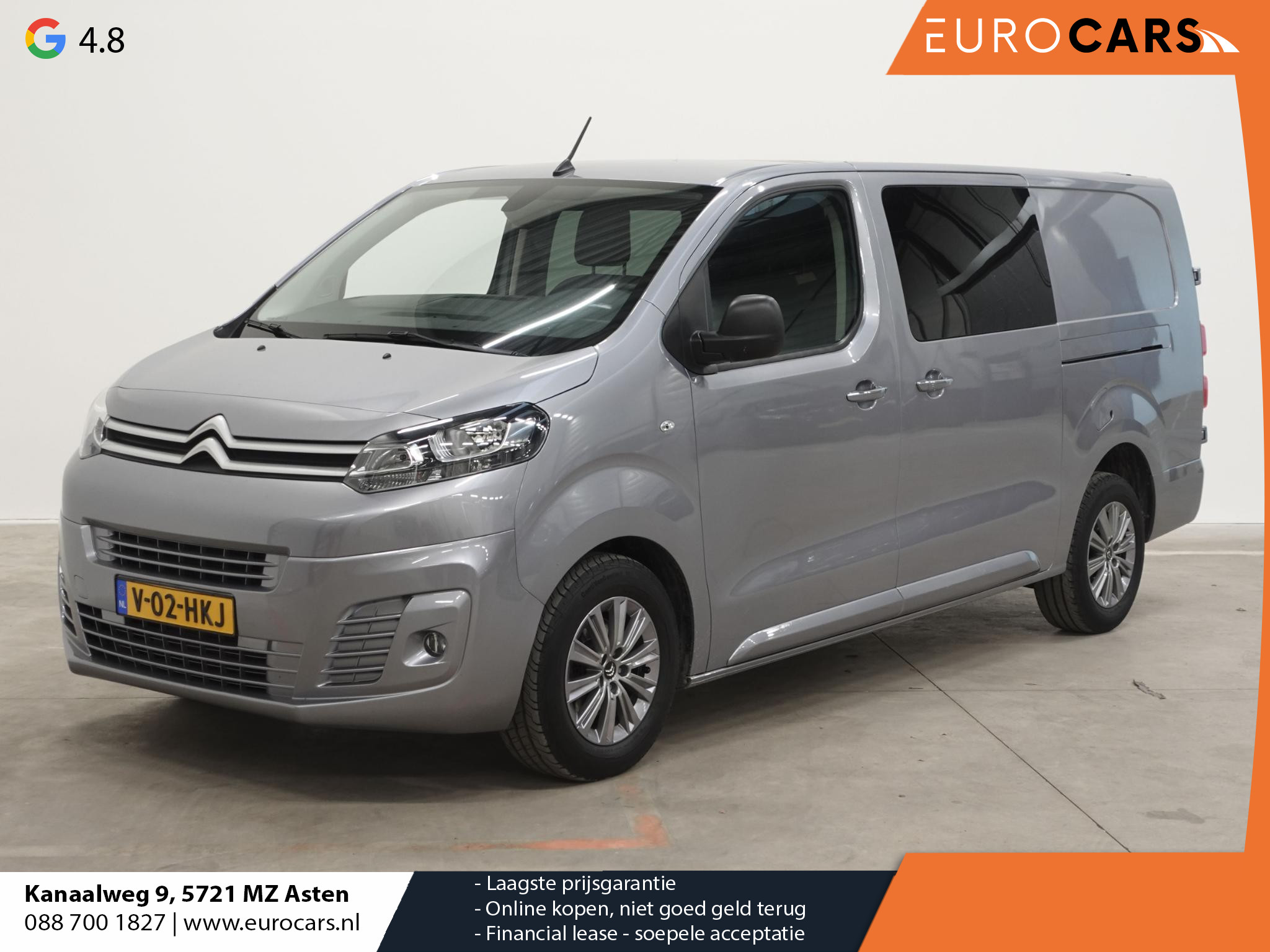 Citroën Jumpy 2.0 145PK Automaat L3 Dubbele cabine 5 persoons Airco Cruise control