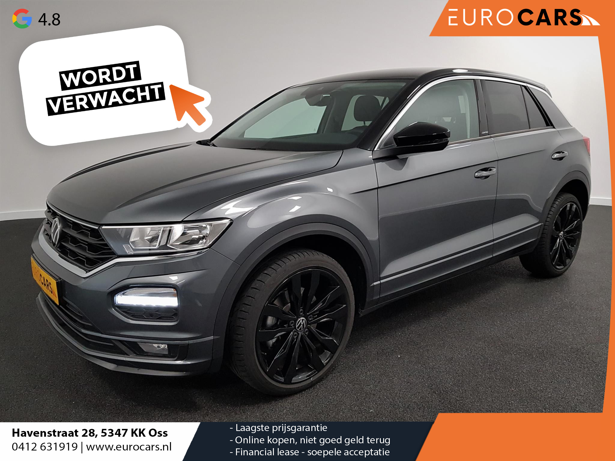 Volkswagen T-Roc 1.5 TSI DSG United | R-Line | Navigatie | Climate Control | Parkeersensoren V+A | Black Pack | 19 Inch Suzuka velgen