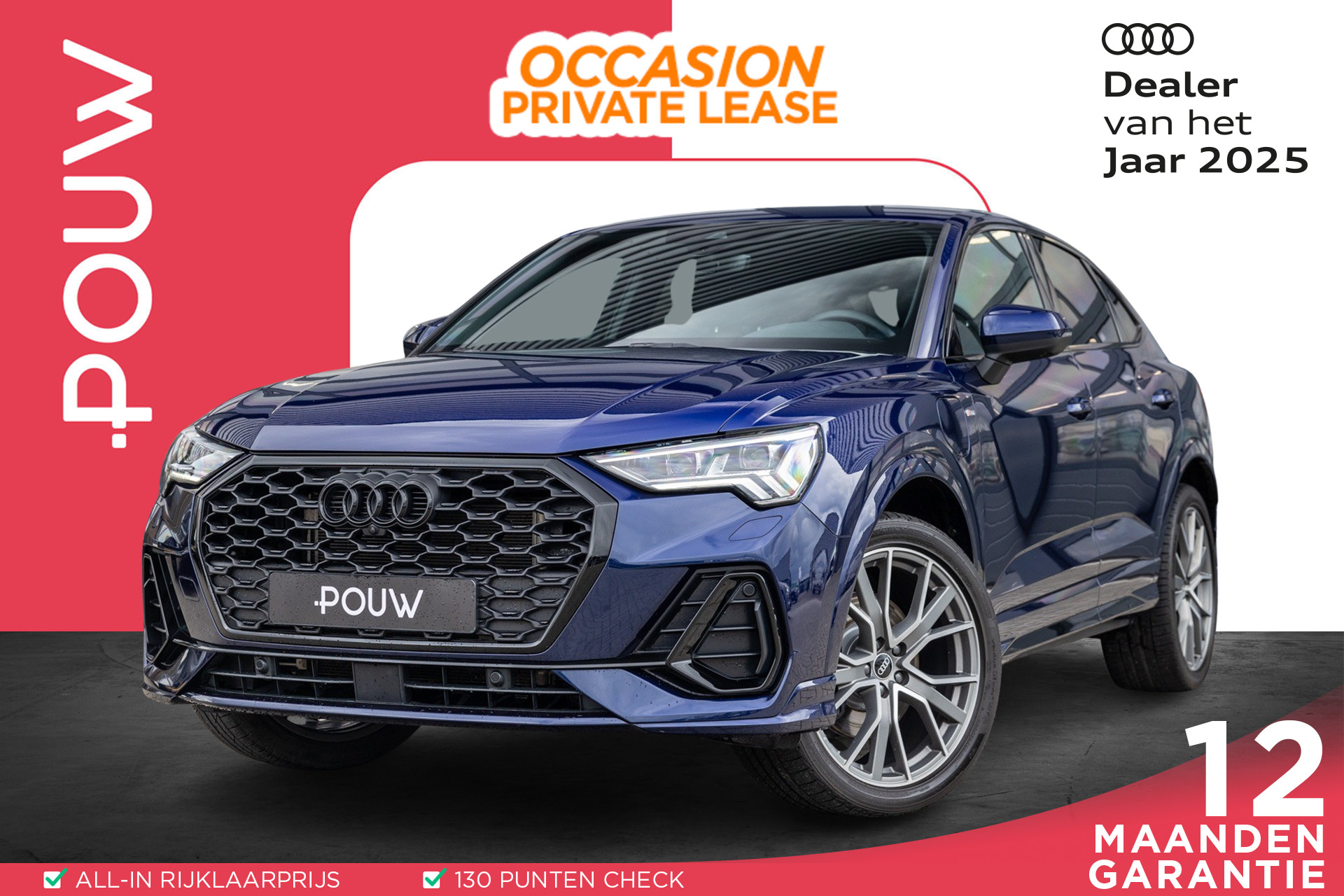 Audi Q3 Sportback 45 TFSIe 245pk PHEV S Edition | B&O | 20" Velgen | Memory | Leder | Camera