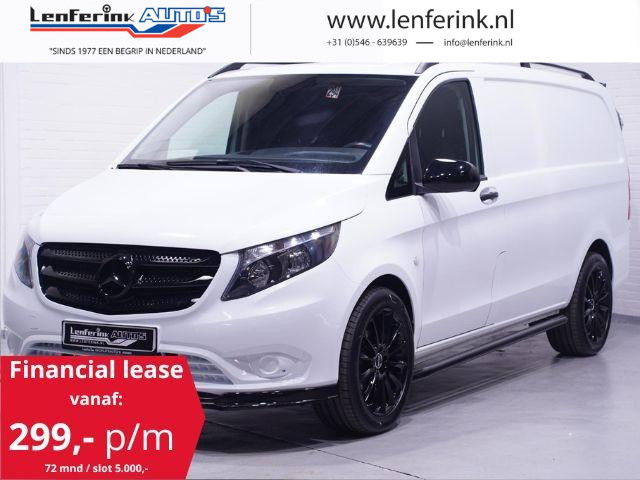 Mercedes-Benz Vito 114 CDI Lang Automaat Black&White Edition Airco Cruise Control, 19" LMV, Spoilers V+A, Sidebars Zwart, 3-Zits