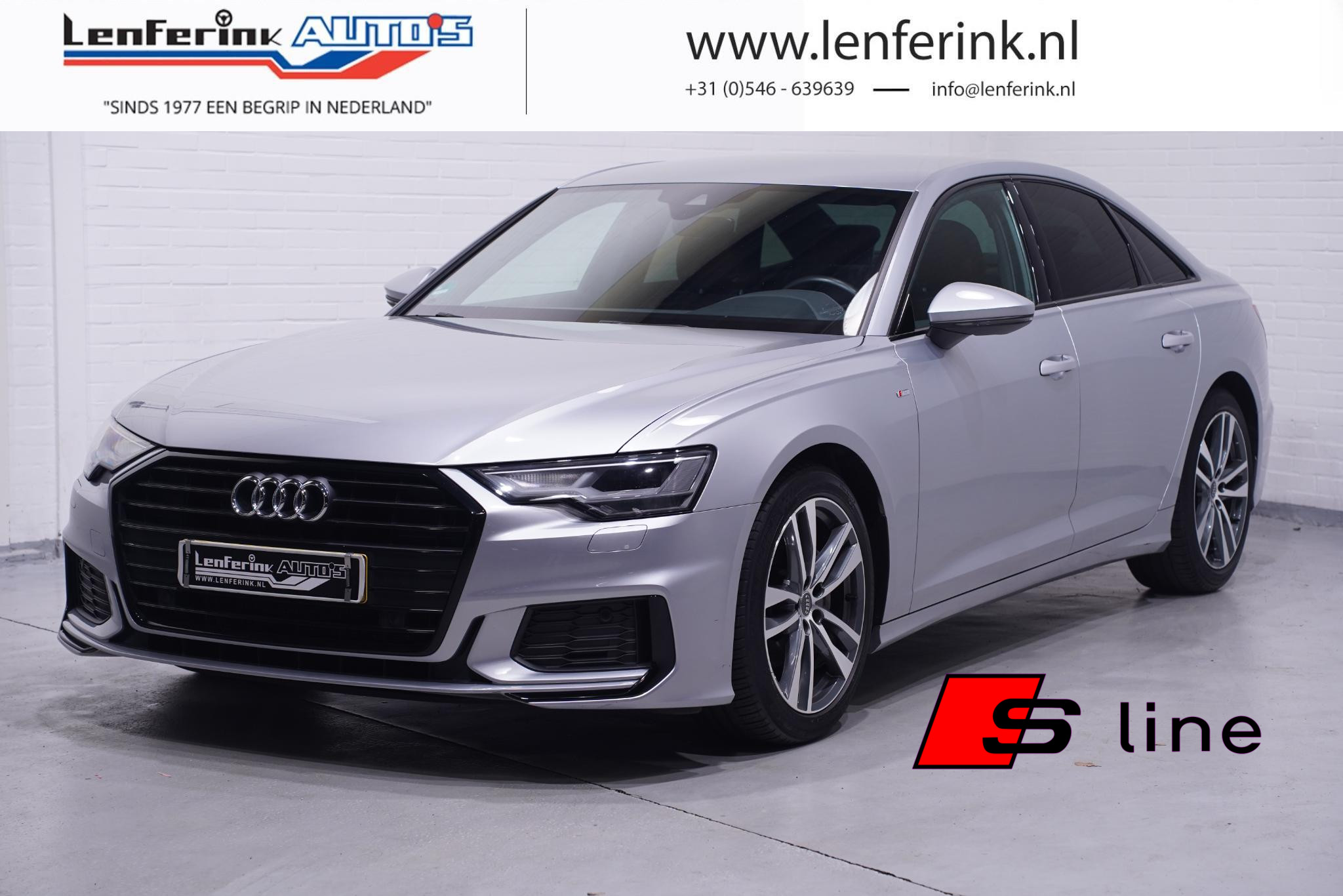 Audi A6 Limousine 35 TDI S Line Leder Memory Apple Carplay 1e Eigenaar NAP Rijklaar!