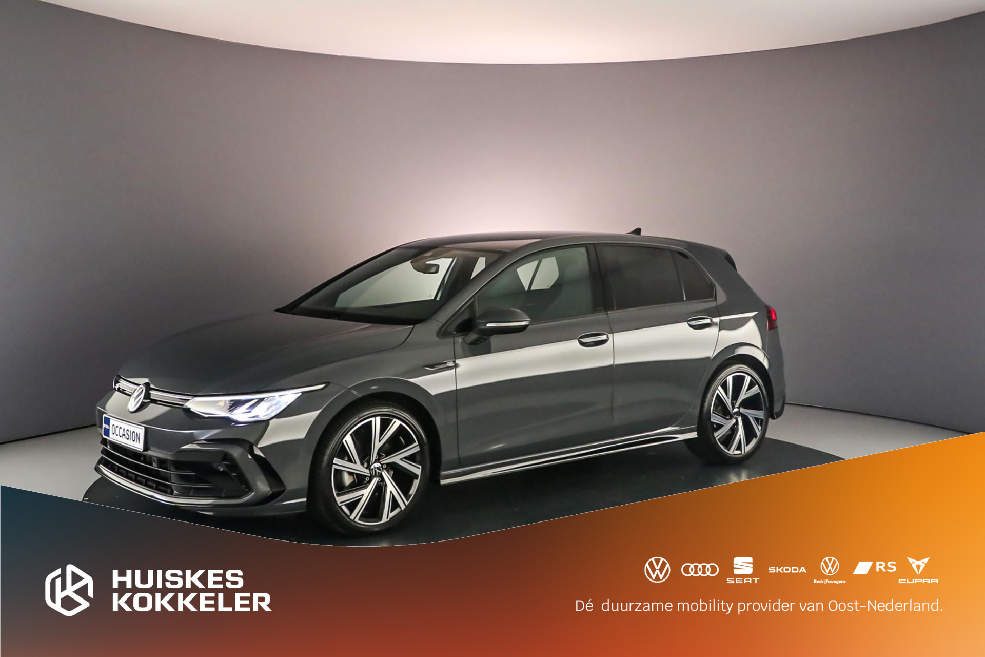 Volkswagen Golf R-Line 1.5 eTSI 130pk DSG Automaat Adaptive cruise control, Navigatie, Parkeersensoren, Stuurwiel verwarmd, Airco, DAB, Radio, Stoelverwarming, LED verlichting, App connect