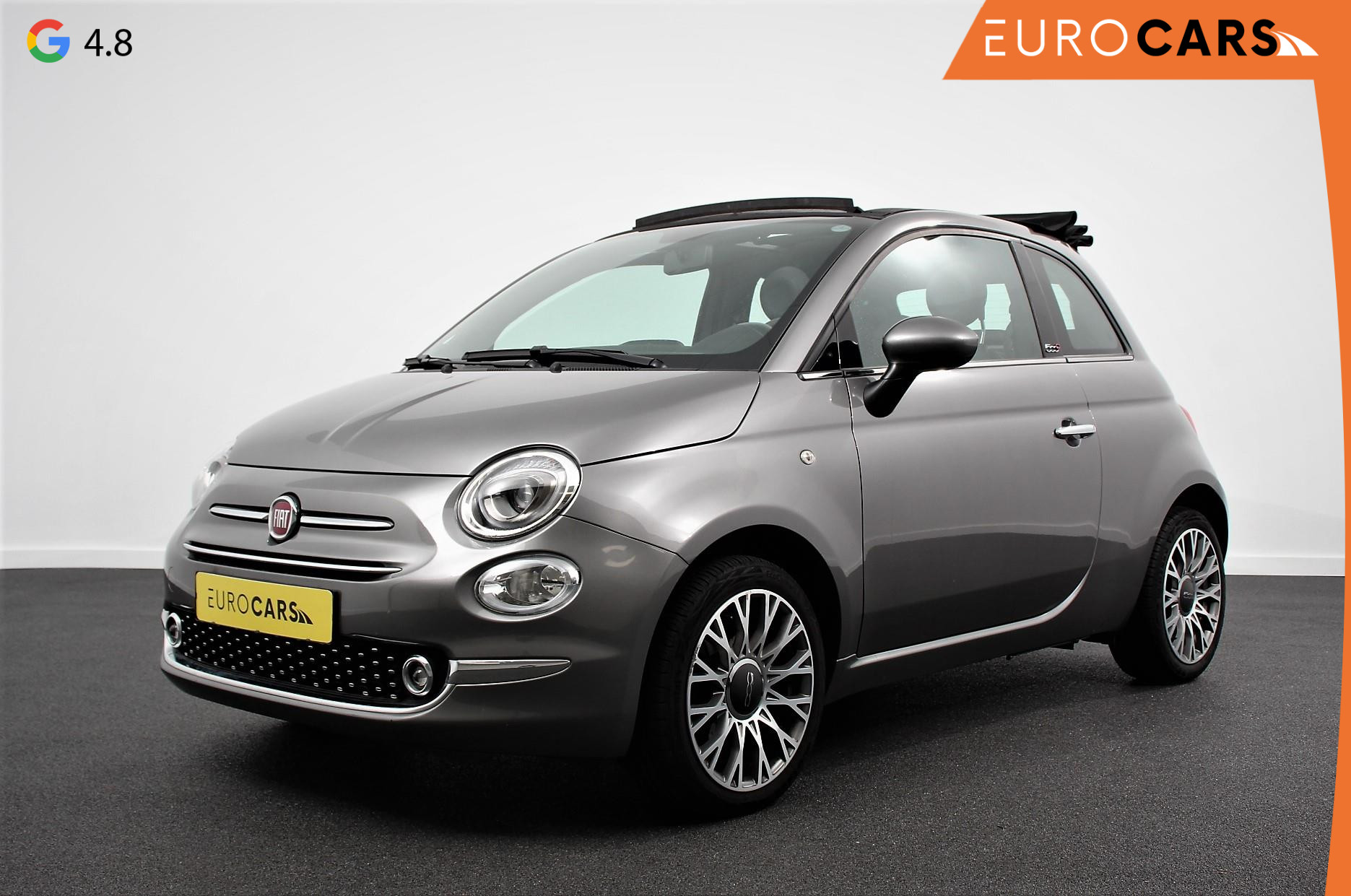 Fiat 500C 1.2 Star | Lederen bekleding | Navigatie | Apple Carplay / Android Auto | Climate Control | Parkeer sensoren | Led