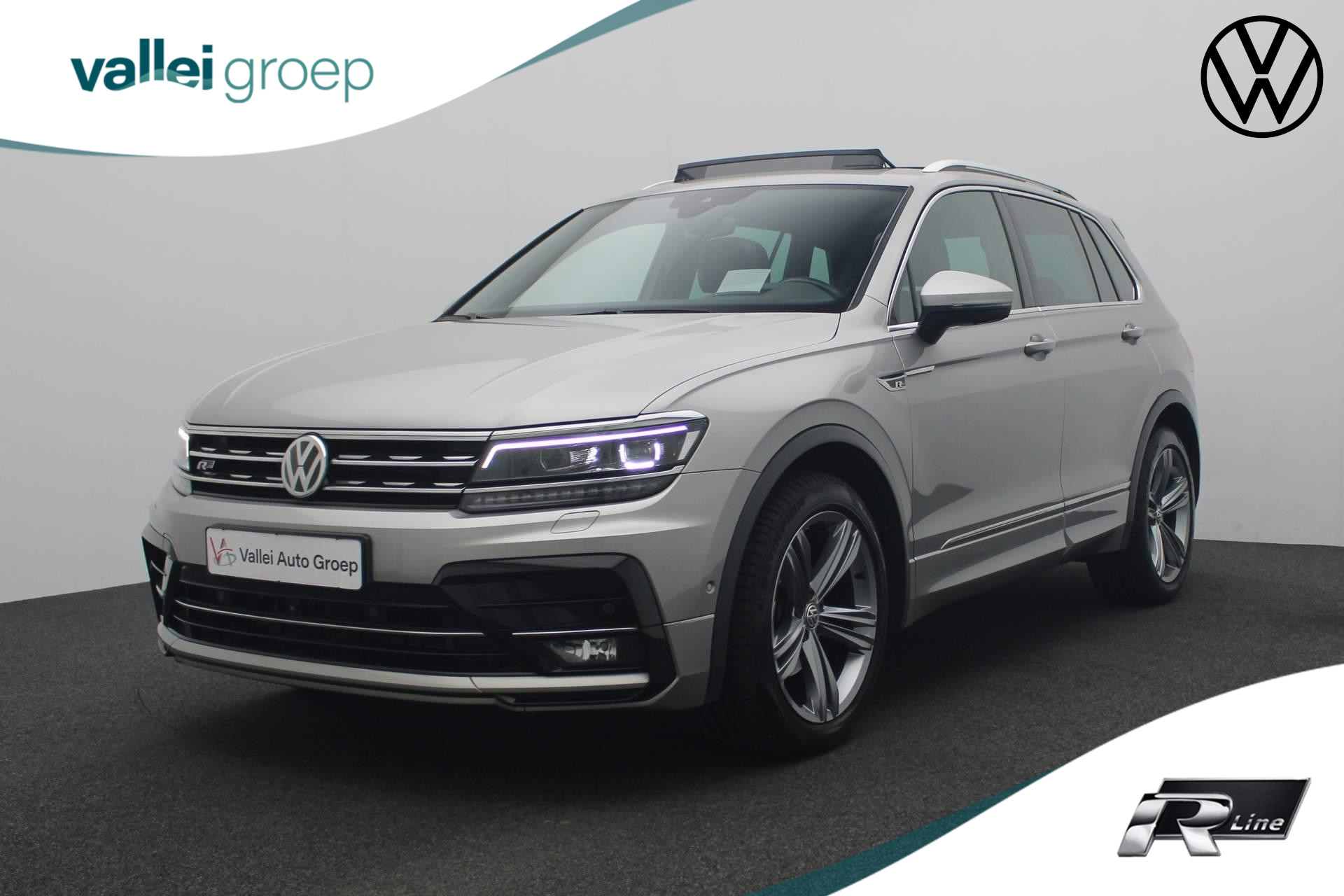 Volkswagen Tiguan 1.5 TSI 150PK DSG ACT Highline Business R / R-Line | Pano | Trekhaak | Leder | Geheugenstoelen | 360 Camera | HUD | Navi | Stoelverwarming | ACC | Keyless