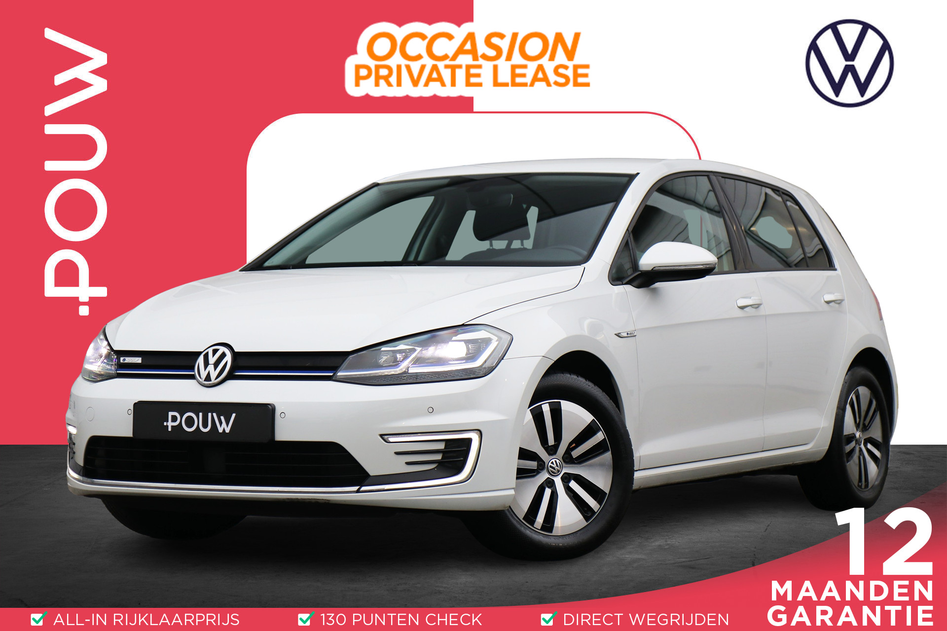 Volkswagen e-Golf 136pk E-DITION | SoH 97% | Navigatie | Parkeersensoren | Voorruitverwarming