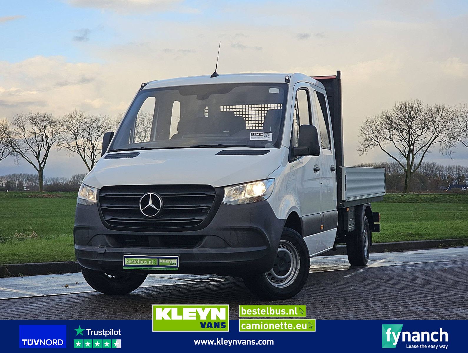 Mercedes-Benz Sprinter 315 dubcab open-laadbak!