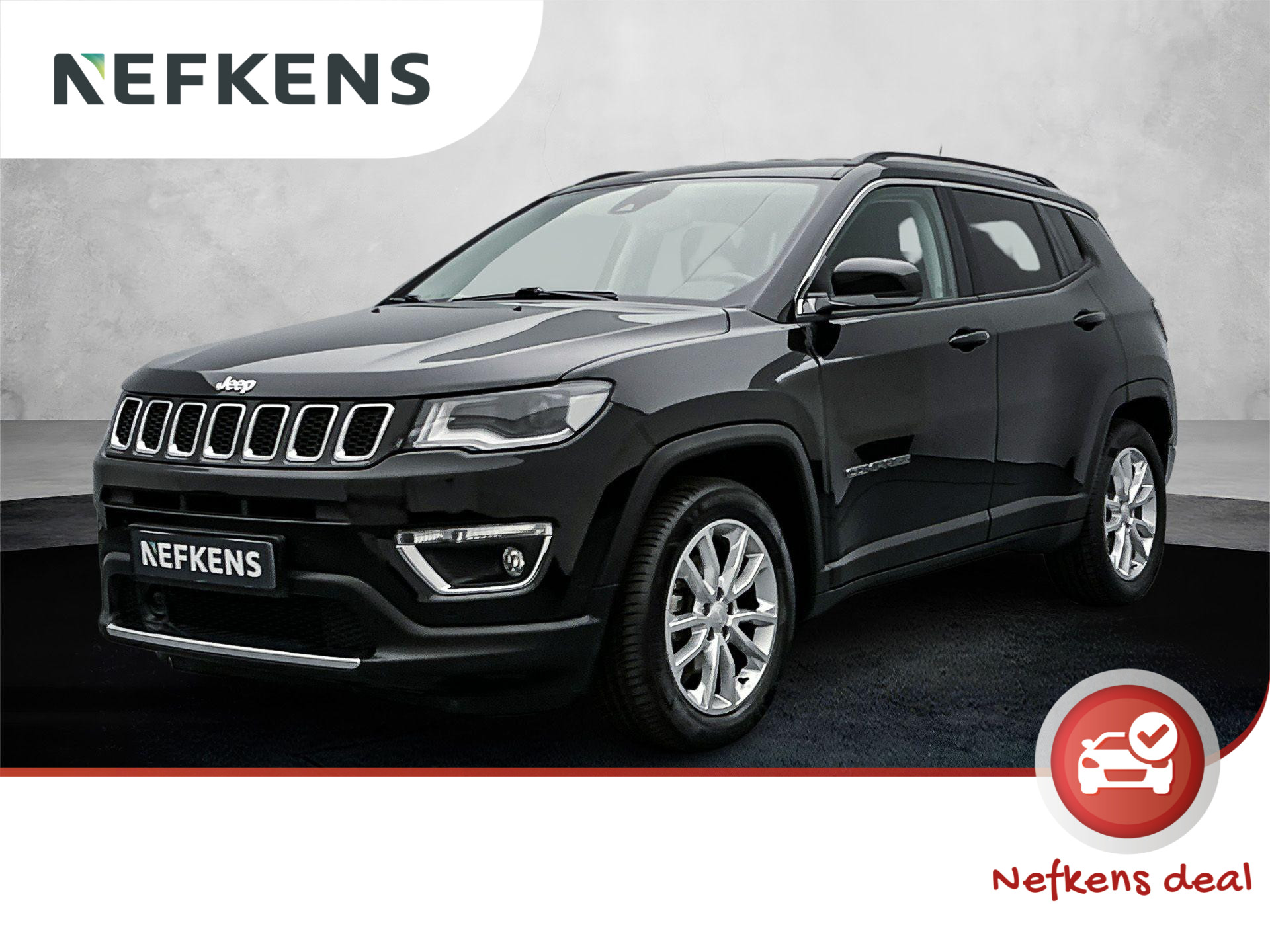 Jeep Compass SUV Limited 1.3 150 pk Automaat | Navigatie | Achteruitrijcamera | Parkeersensoren Voor en Achter | Adaptieve Cruise Control | Keyless Entry/Start | Climate Control | Apple Carplay/Android Auto |