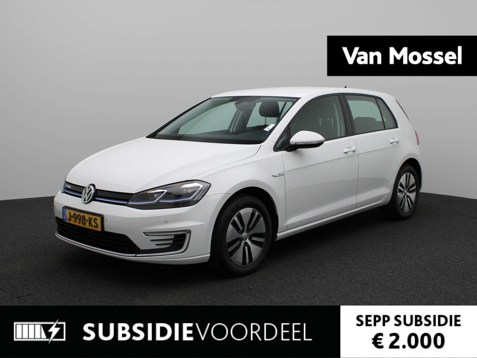 Volkswagen e-Golf E-DITION | Subsidie € 2.000,- | Warmte Pomp | Navi | Apple-Android Play | Adaptive Cruise | PDC V+A | LED |