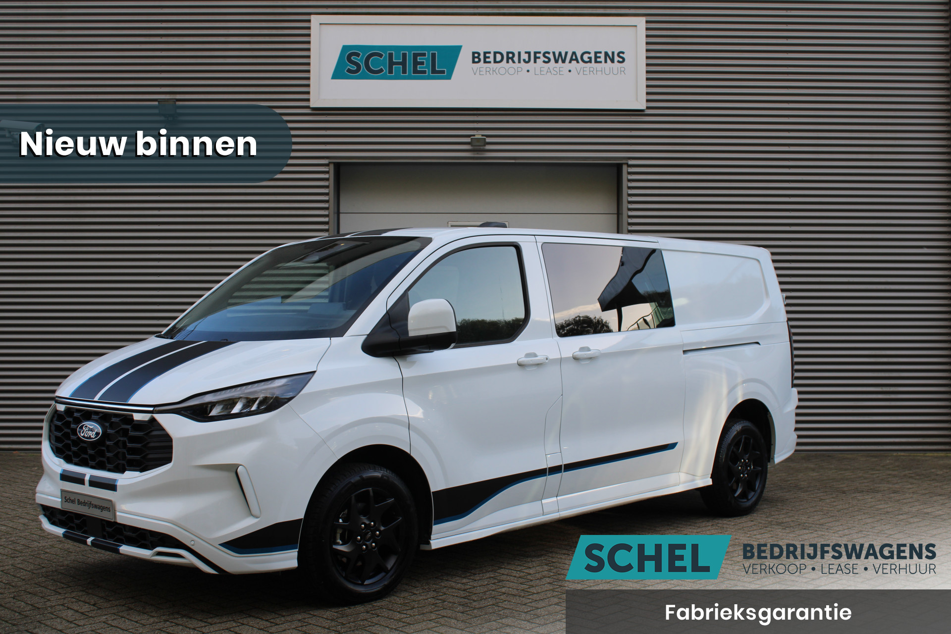 Ford Transit Custom 320 2.0TDCI 170pk L2H1 Sport DC AWD - Adaptive Cruise - LED - Blind Spot - Elektrische trekhaak - Navigatie - Camera - Rijklaar