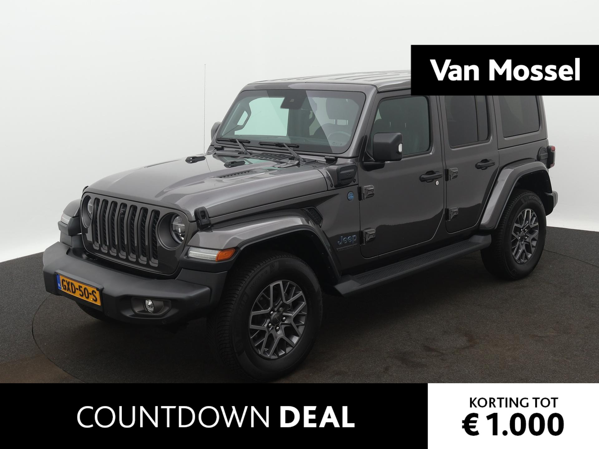 Jeep Wrangler Unlimited 4xe 380 Sahara | Lederen Bekleding | Stoel + Stuurverwarming | Off Road Camera | Navigatie | Apple Carplay | Alpine Premium Audio |