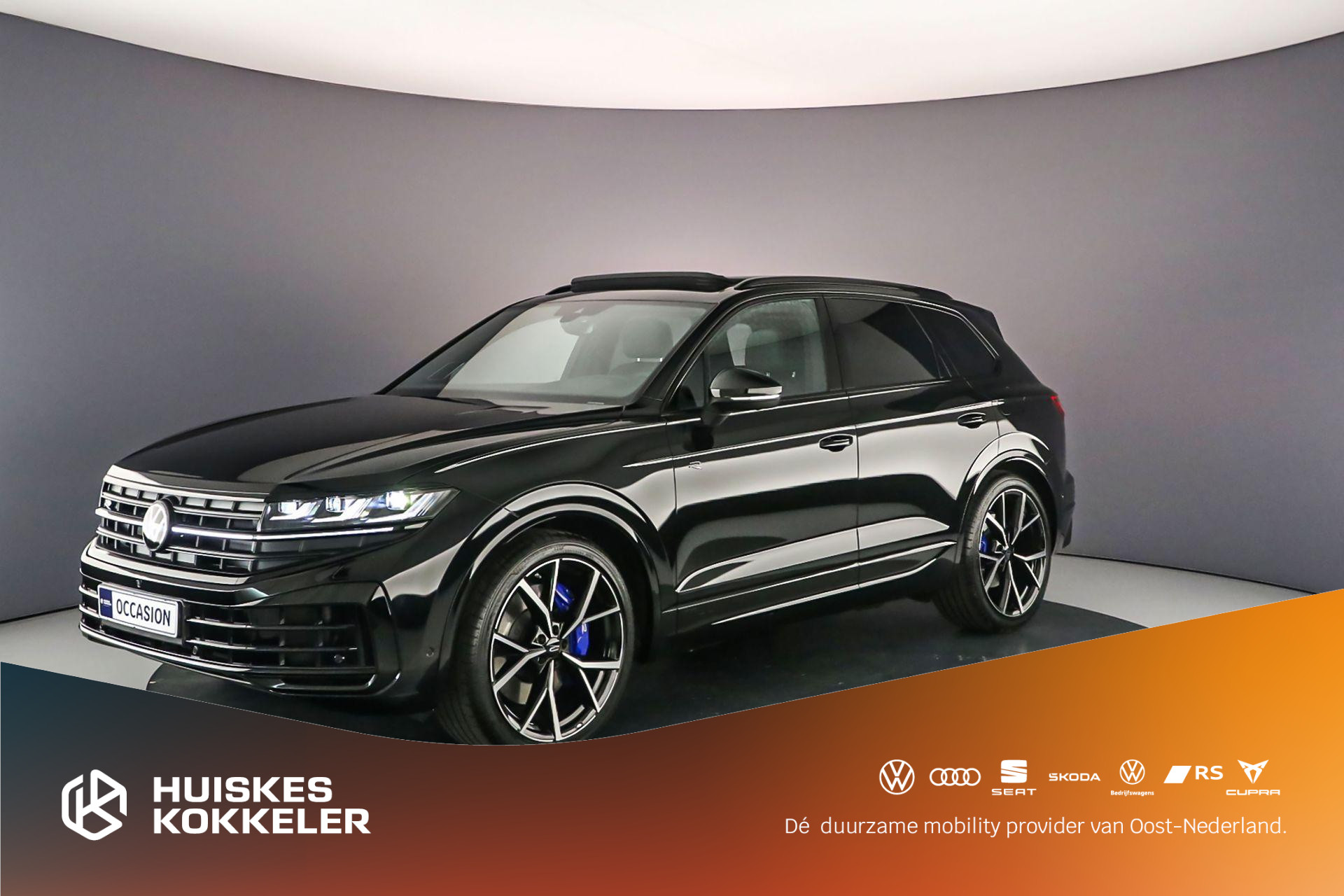 Volkswagen Touareg R 3.0 TSI eHybrid 462pk Tiptronic Trekhaak, Panoramadak, Head up display, Luchtvering, Elektrische achterklep, Lederen bekleding, Achteruitrijcamera, LED matrix koplampen