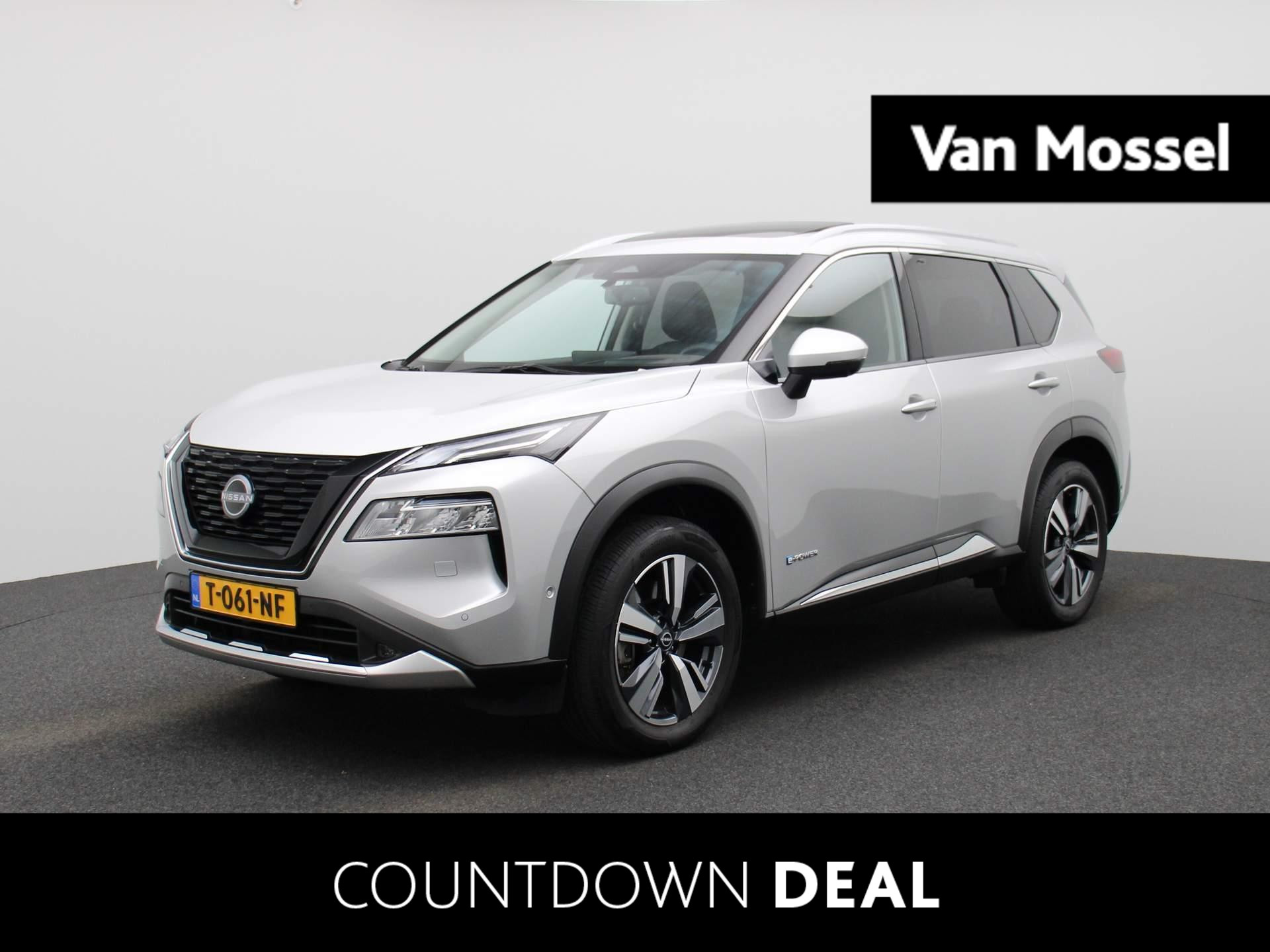 Nissan X-Trail 1.5 e-4orce Tekna 4WD 7p. | Afneembare Trekhaak | Glazen Schuif-Kanteldak | Stoel- & Stuurwielverwarming | 360-graden Camera | ProPilot | Achterbank Verwarmd | Lederen Bekleding | Memory Seats | Elektrische Achterklep