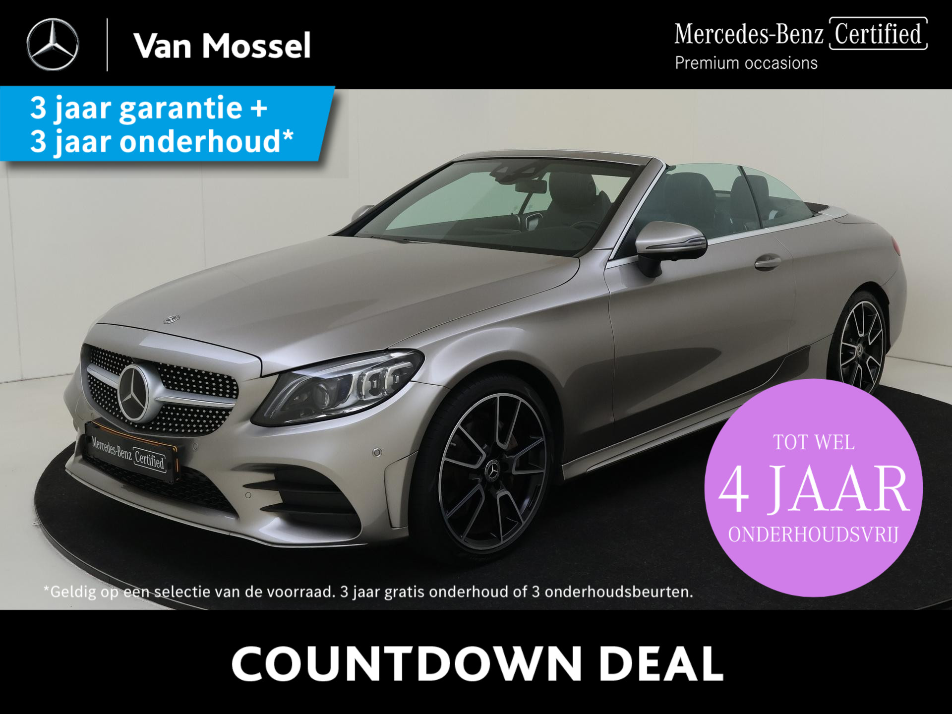 Mercedes-Benz C-Klasse Cabrio 200 Sport Edition / AMG/ 19 inch/ Burmester/ DISTRONIC