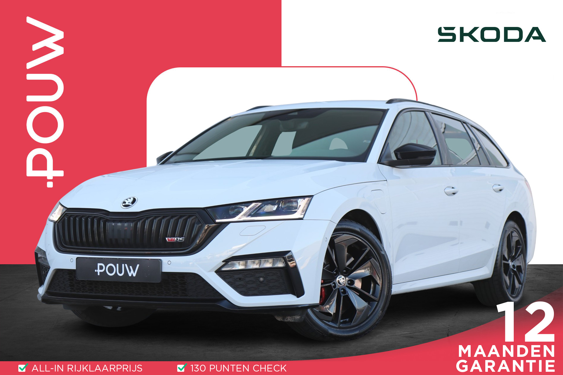 Škoda Octavia Combi RS 1.4 TSI IV PHEV 245pk DSG | SoH 97% | Achteruitrijcamera | Elektrische Stoelen | Stoelverwarming
