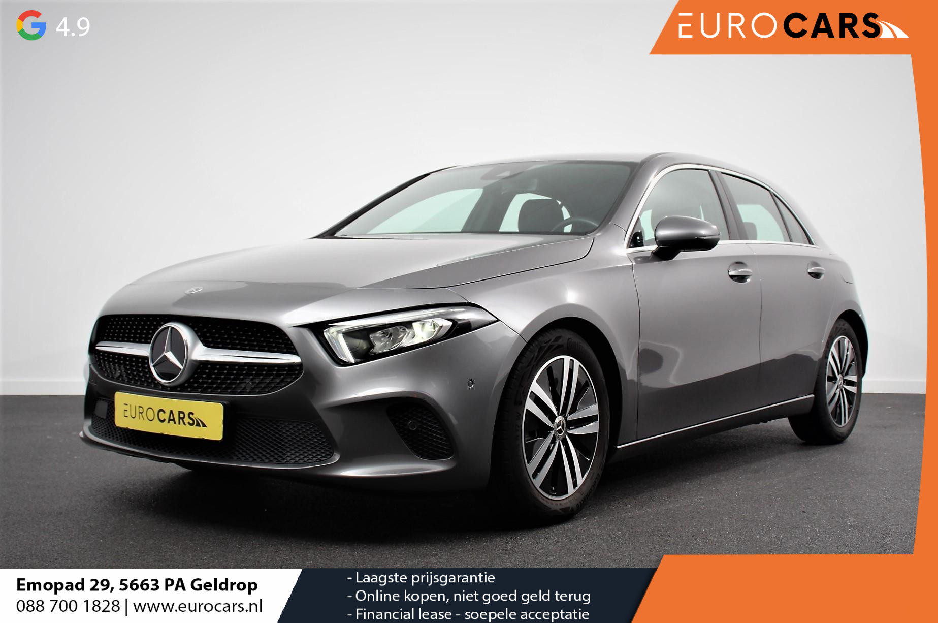 Mercedes-Benz A-Klasse 200 163pk Automaat Progressive Navigatie Camera Lane Assist Stoelverwarming LED DAB Keyless Go Lichtmetalen Velgen