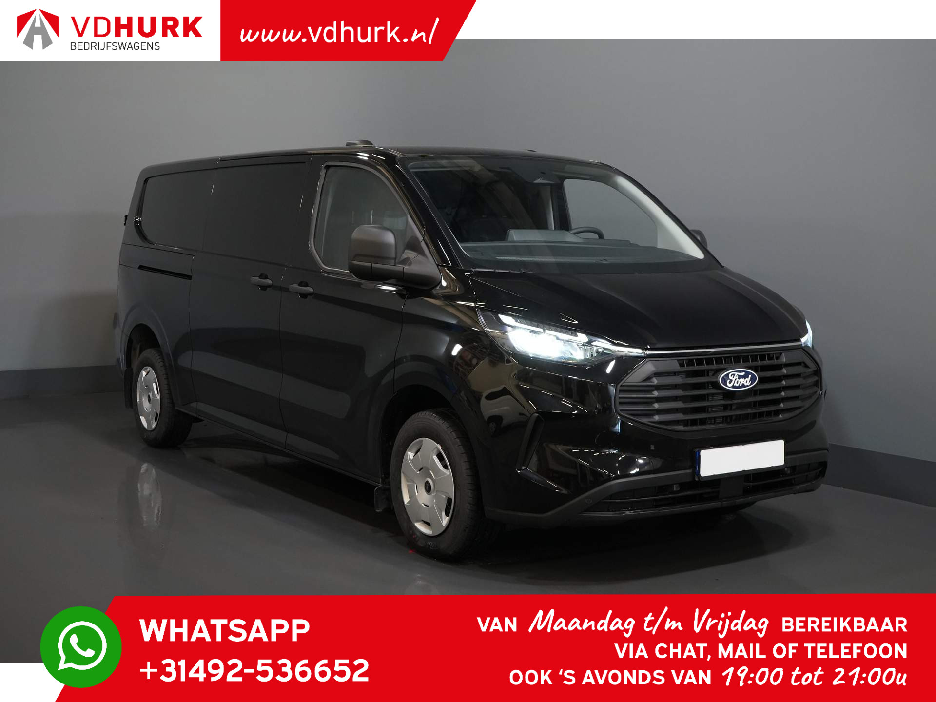 Ford Transit Custom 2.0 TDCI 136 pk L2 5 jaar/ 200.000km GARANTIE! 2.7T trekverm./ Navi/ Laadruimte pakket/ Stoelverw./ Carplay/ Climate/ Camera/ PDC/ Cruise