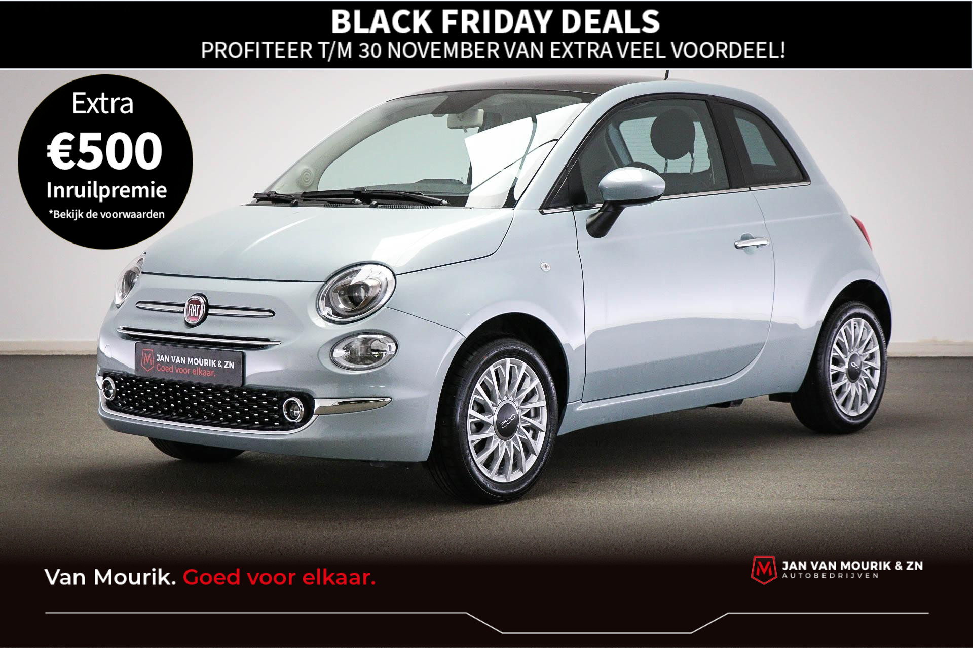 Fiat 500 1.0 Hybrid Dolcevita | PANORAMADAK | UCONNECT | NAVIGATIE