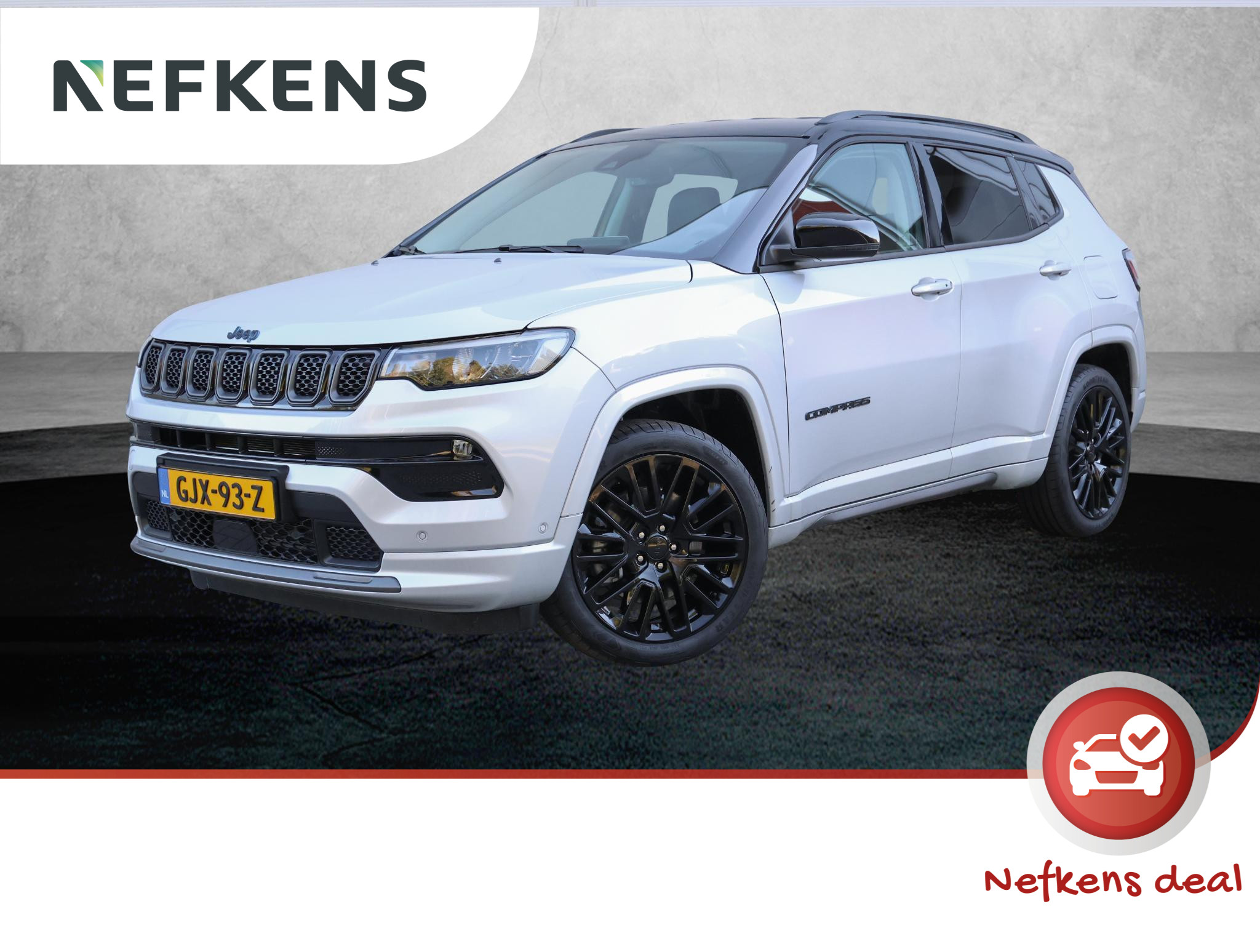 Jeep Compass 4xe 240pk Plug-in Hybrid Electric S (1ste eig./Adapt.Cruise/P.Glass/AppleCarPlay/360Camera/Chique!!)