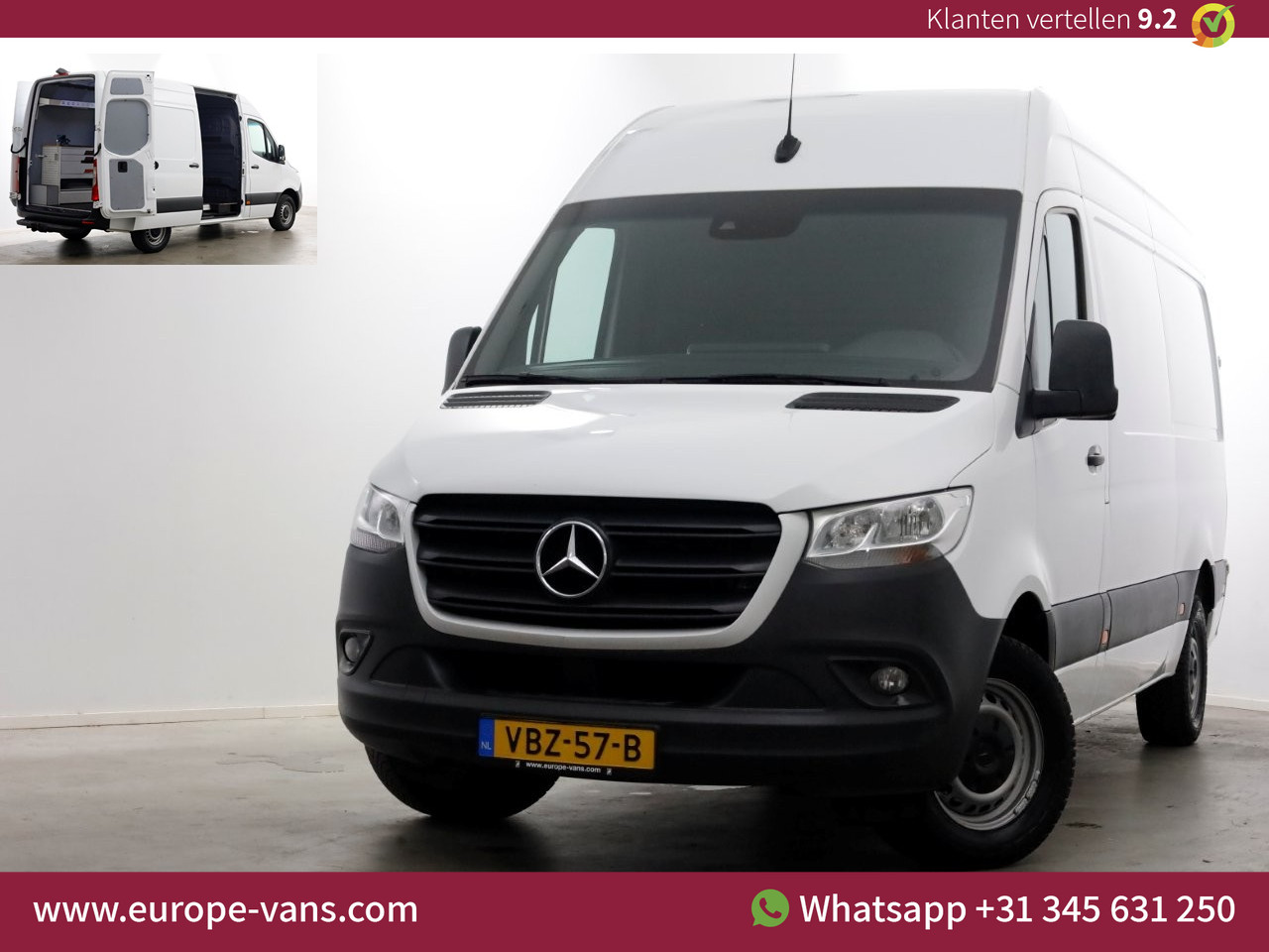 Mercedes-Benz Sprinter 314 CDI 143pk E6 7G Automaat RWD L2H2 Airco/Camera/Inrichting 09-2019