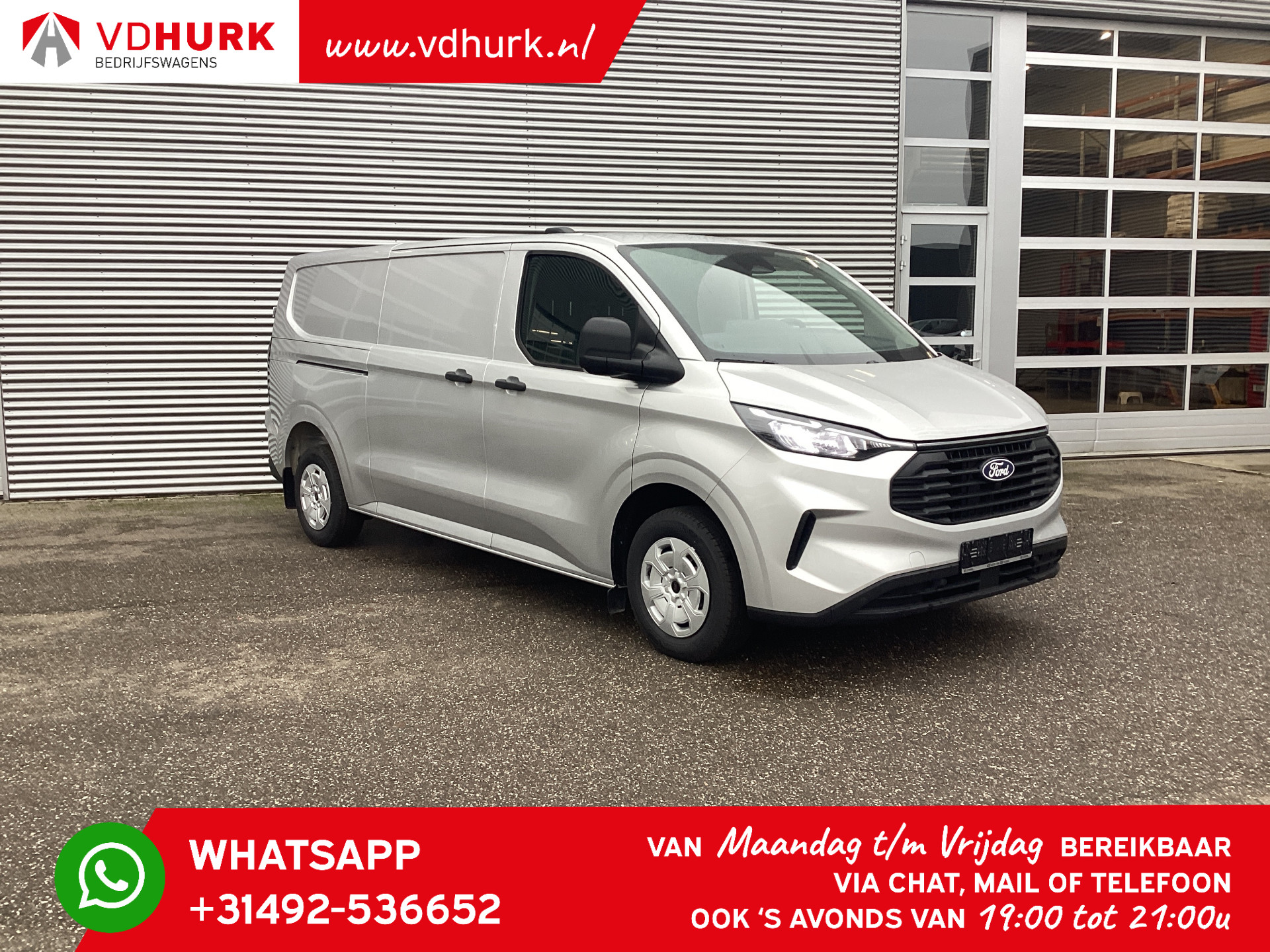 Ford Transit Custom 2.0 TDCI 136 pk L2 5 jaar/ 200.000km GARANTIE!/ Laadruimte pakket/ LED/ Climate/ Verw.Voorruit/ Carplay/ Camera/ PDC/ Cruise