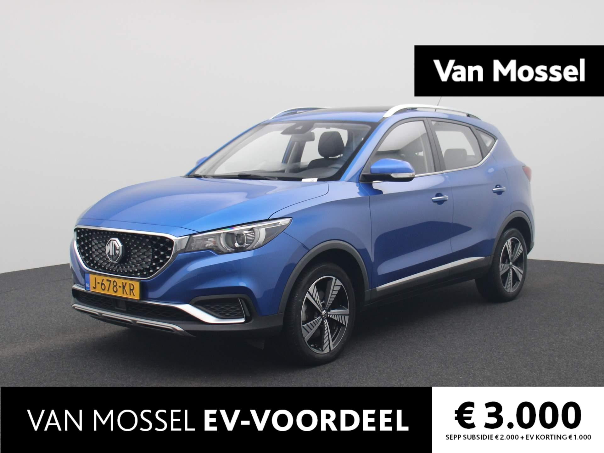 MG ZS-EV Luxury 45 kWh | PANORAMADAK | LEDER | ACHTERUITRIJCAMERA | PARKEERSENSOREN | ADAPTIVE CRUISE CONTROL | LANE ASSIST | STOELVERWARMING | AIRCO |