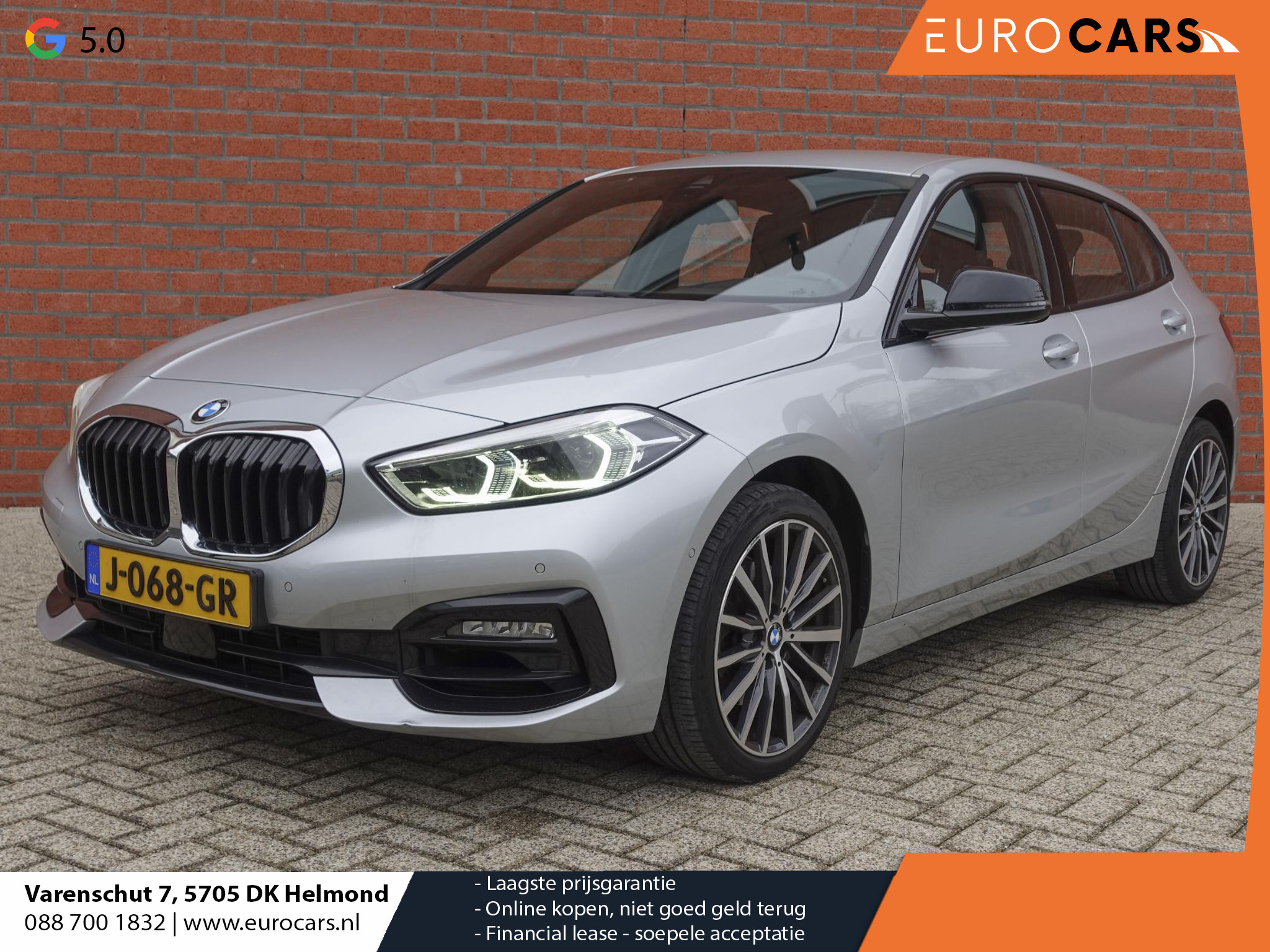 BMW 1 Serie 118i High Executive Navigatie Carplay Camera Parkeersensoren Adaptive Cruise Control Head-Up Display Virtual Cockpit Inductielader Ledverlichting 18" velgen Climate Control