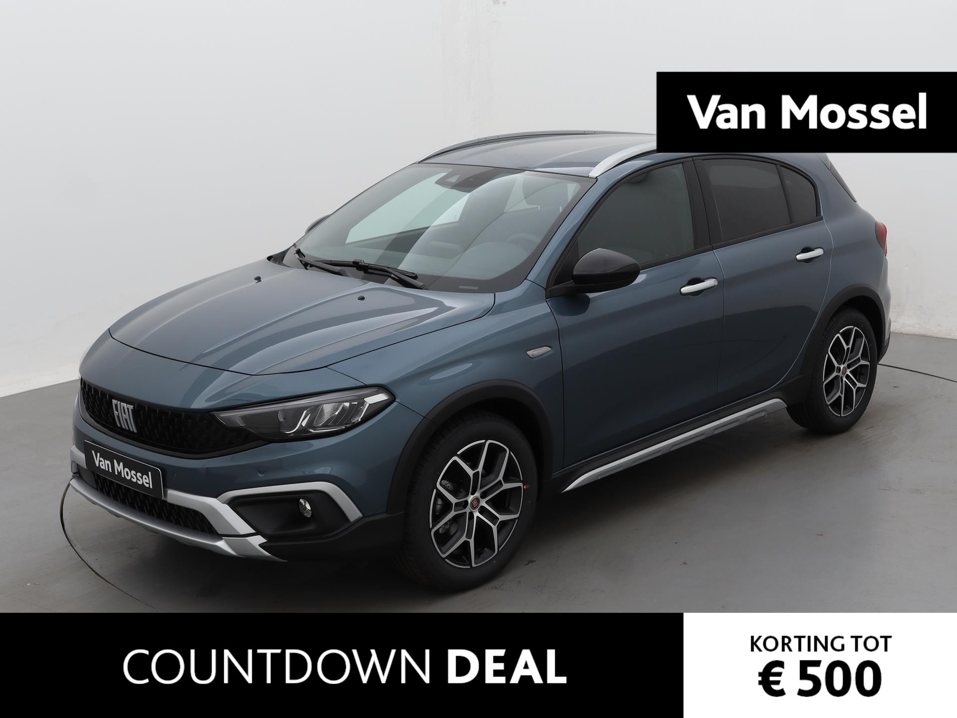 Fiat Tipo Cross 1.0 Cross | Navigatiesysteem | Bluetooth | Automatische Airco | Adaptive Cruise controle | Verwarmbare voorstoelen | Parkeersensoren voor + achter |