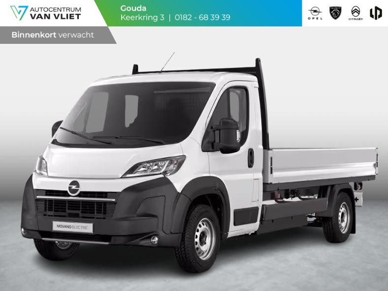 Opel Movano Electric 4.25t L3 Zwaar 110 kWh | Open laadbak | 420km WLTP actieradius |