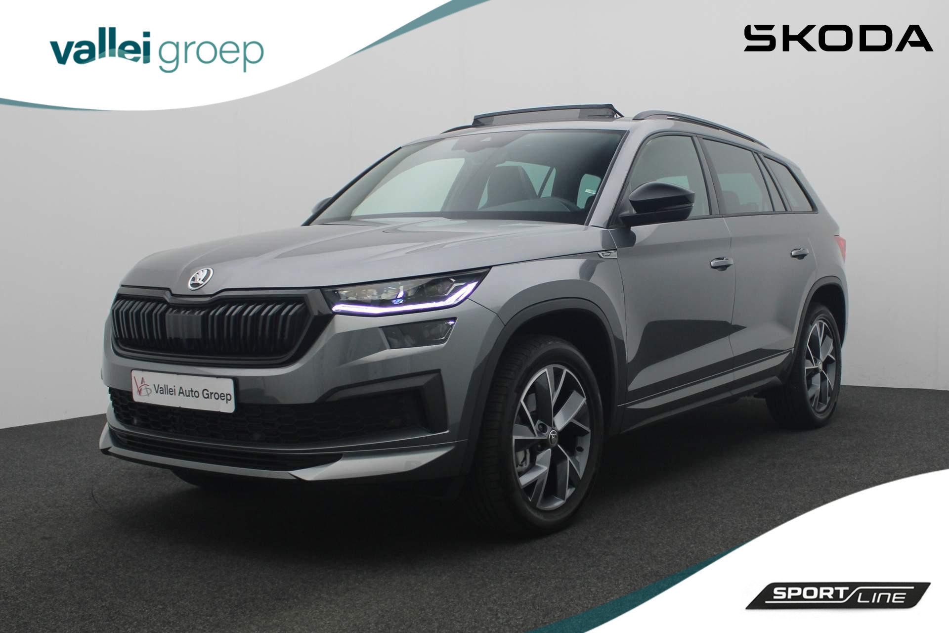 Škoda Kodiaq 7 pers. 1.5 TSI 150PK DSG Sportline Business | Pano | Trekhaak | Matrix LED | Camera | 19 inch