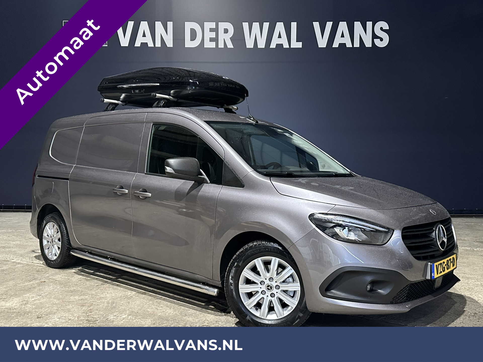 Mercedes-Benz Citan 112 CDI **MARGE, GEEN BTW** L2H1 Automaat Euro6 Airco | LED | Trekhaak | Navigatie | Camera Dakkoffer, LM velgen, Cruisecontrol, Sidebars