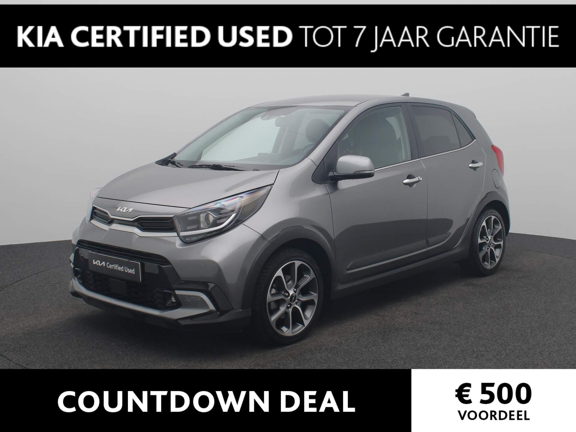 Kia Picanto 1.0 T-GDi X-Line 5p | 100pk!| stoel+ stuurverwarming| parkeersensoren achter| parkeercamera| navi| Leder