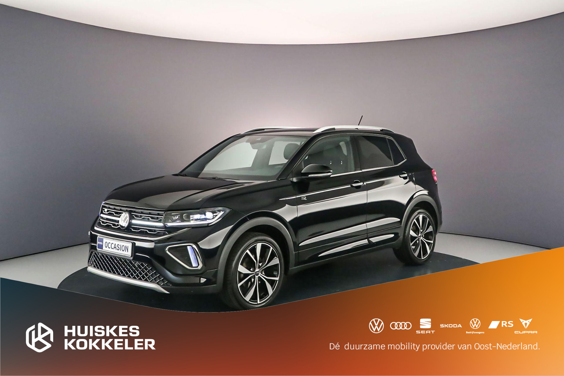 Volkswagen T-Cross R-Line 1.0 TSI 115pk DSG Automaat Adaptive cruise control, LED matrix koplampen, Achteruitrijcamera, Navigatie, Stoelverwarming, App connect, Parkeersensoren