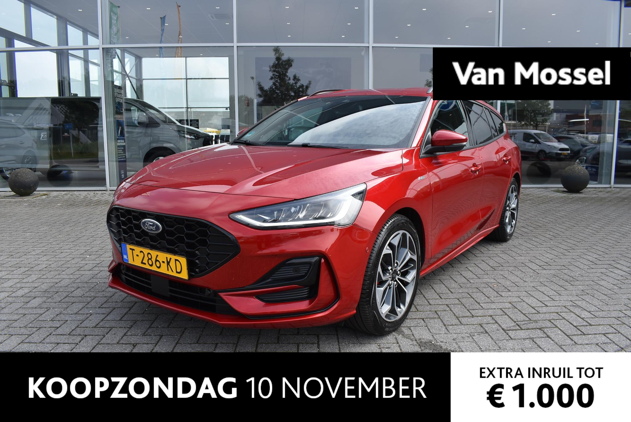 Ford Focus Wagon 1.0 EcoBoost Hybrid ST Line X | Automaat | 155PK | B&O Audio | AGR Stoel | 18 Inch Lichtmetalenvelgen |